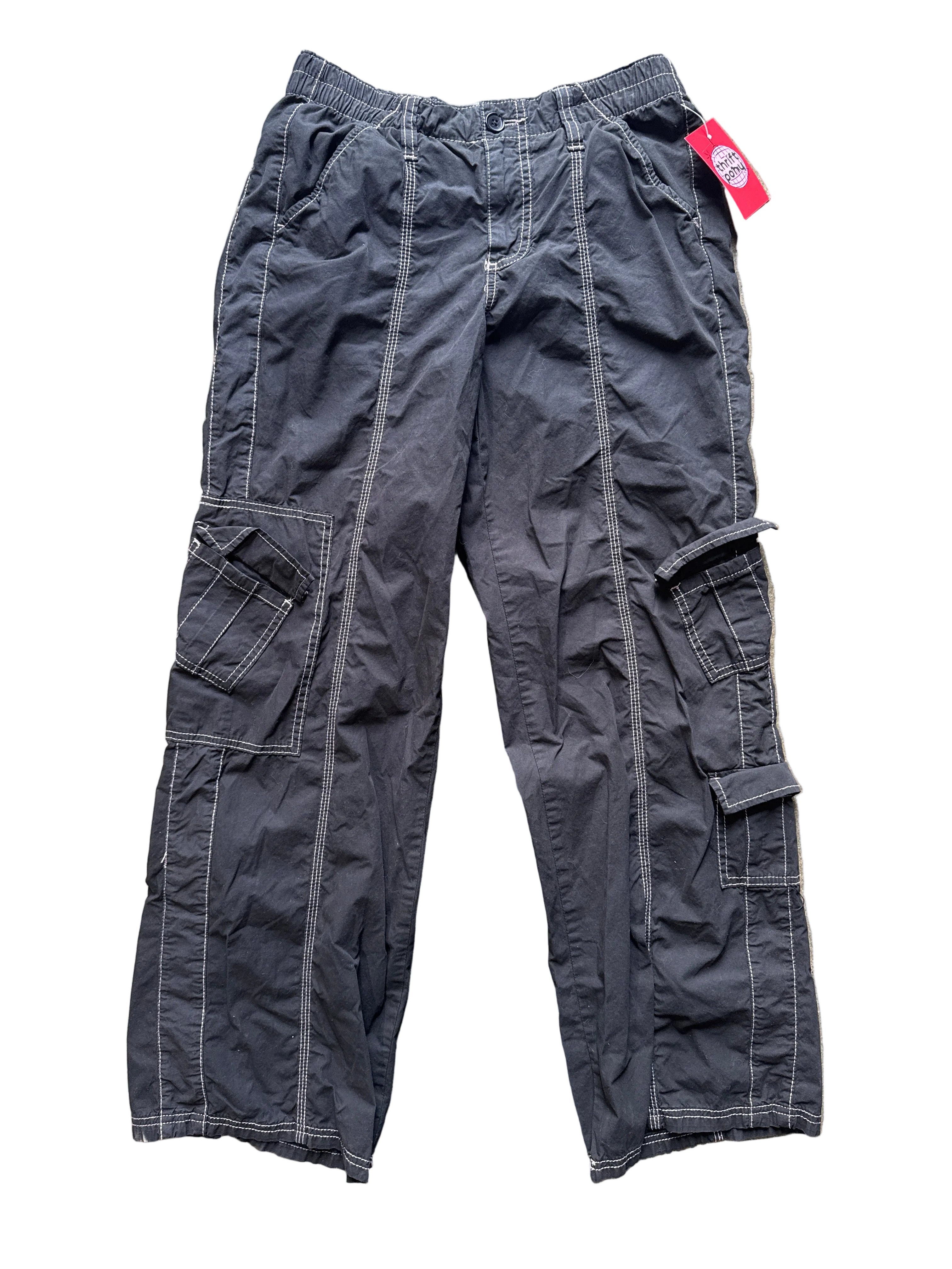 black bdg elastic cargos, s