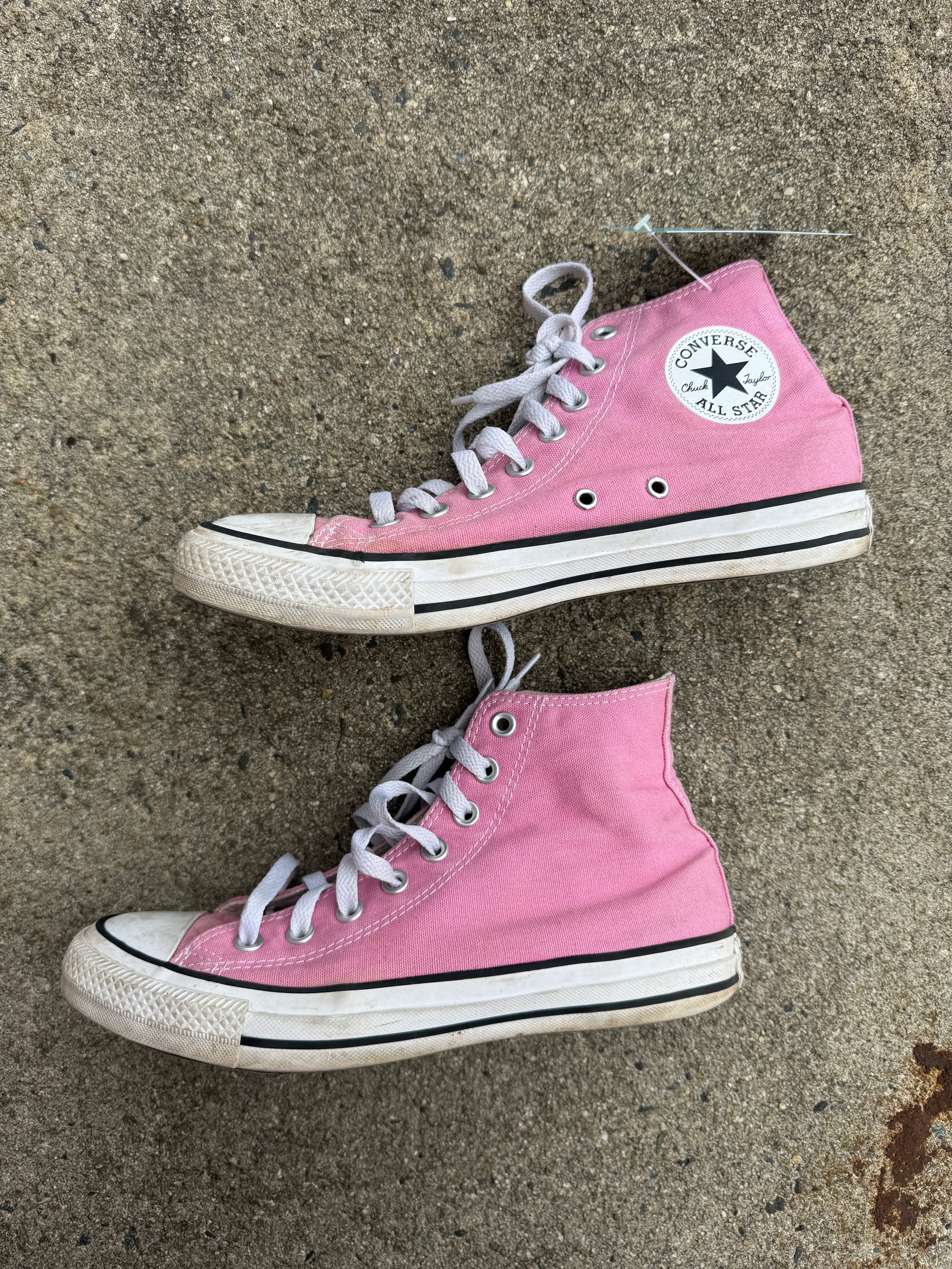 pink converse hightops, 9