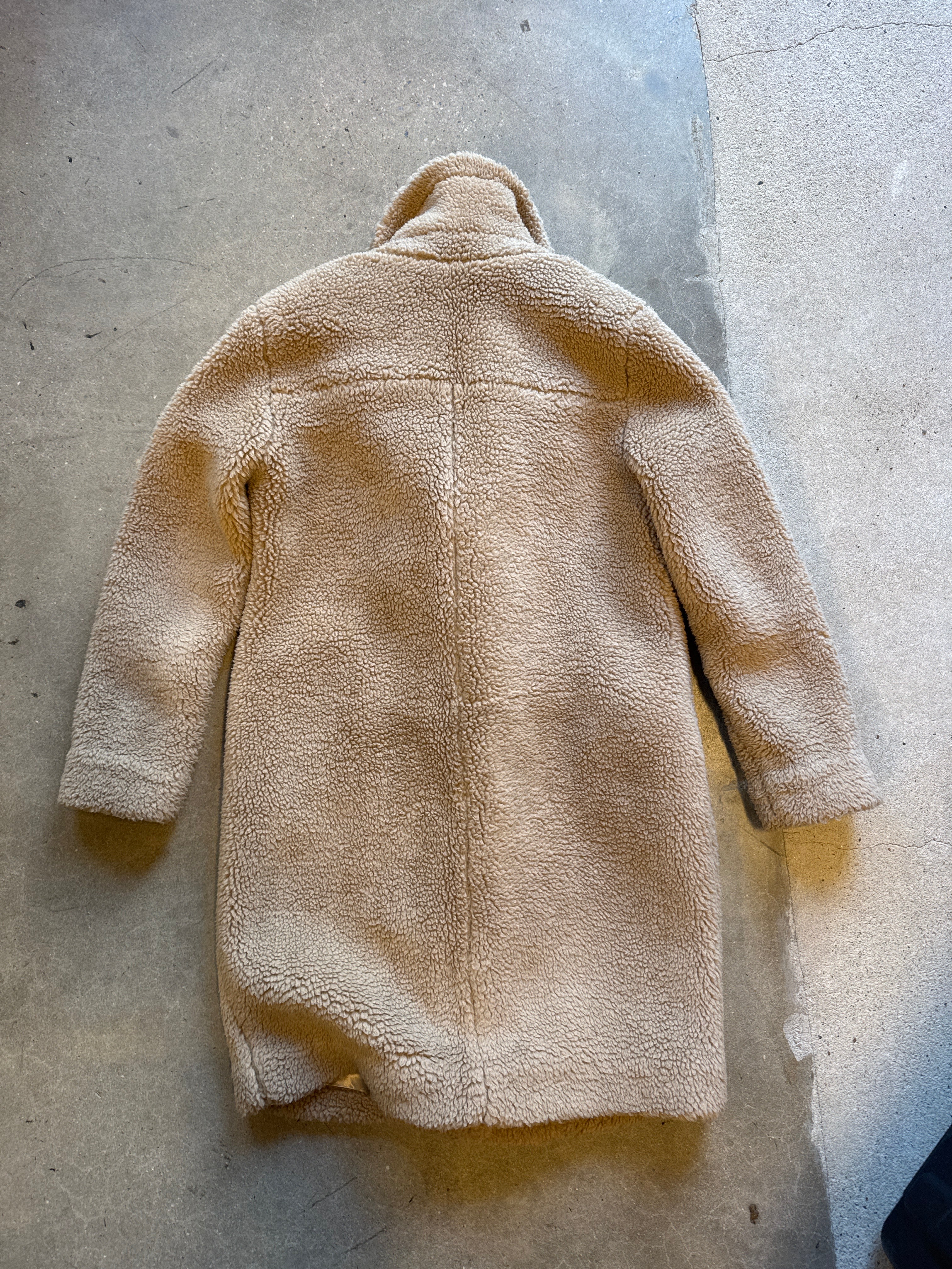 tan gap sherpa coat, xs p