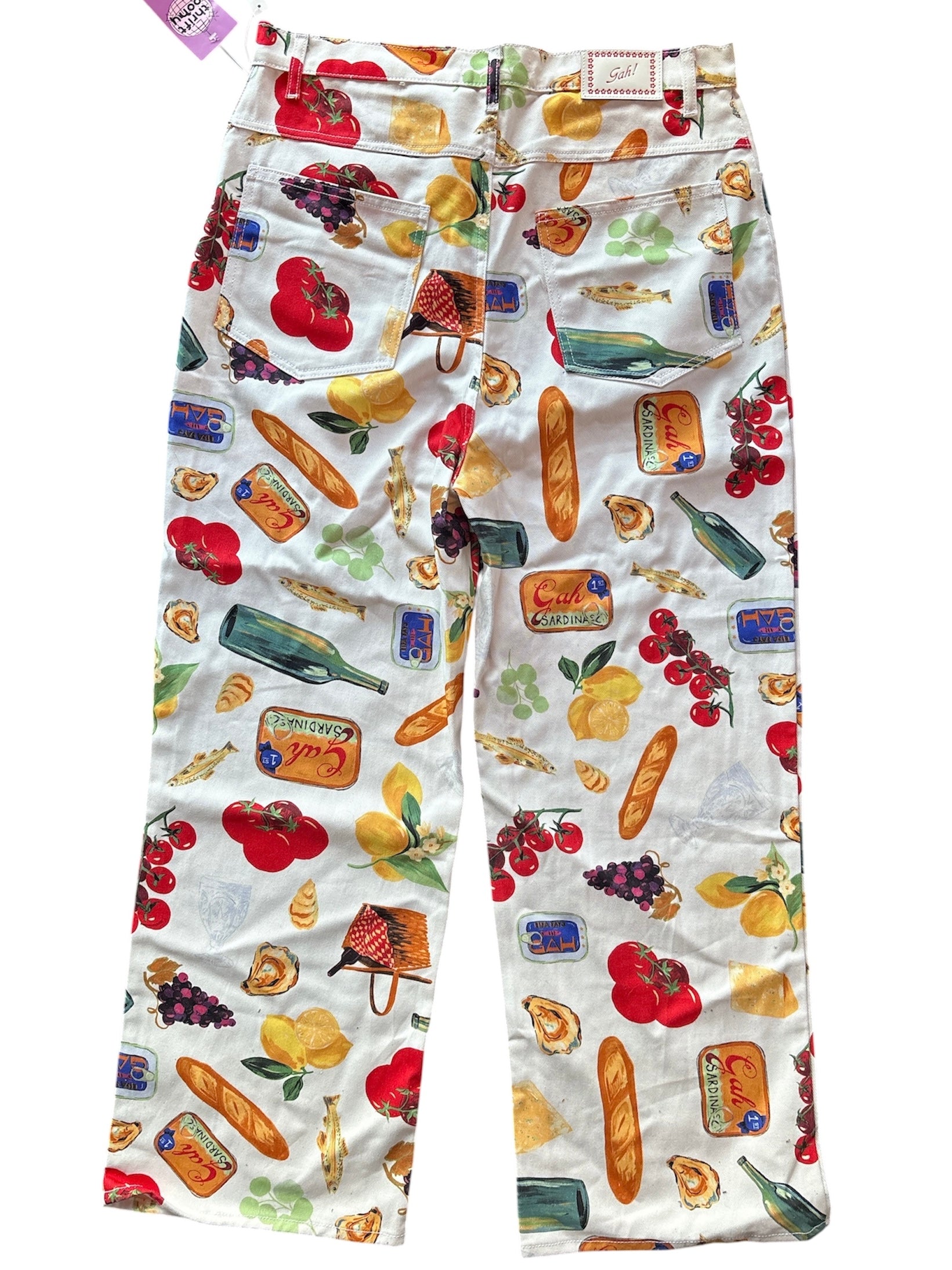 Multi Lisa Says Gah Printed Pants, fits like a size 14 / XL