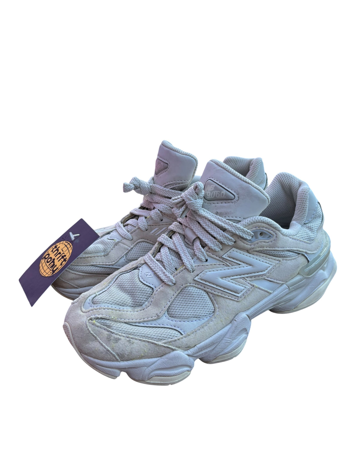 cream/white New Balance Sneakers, 6.5 M
