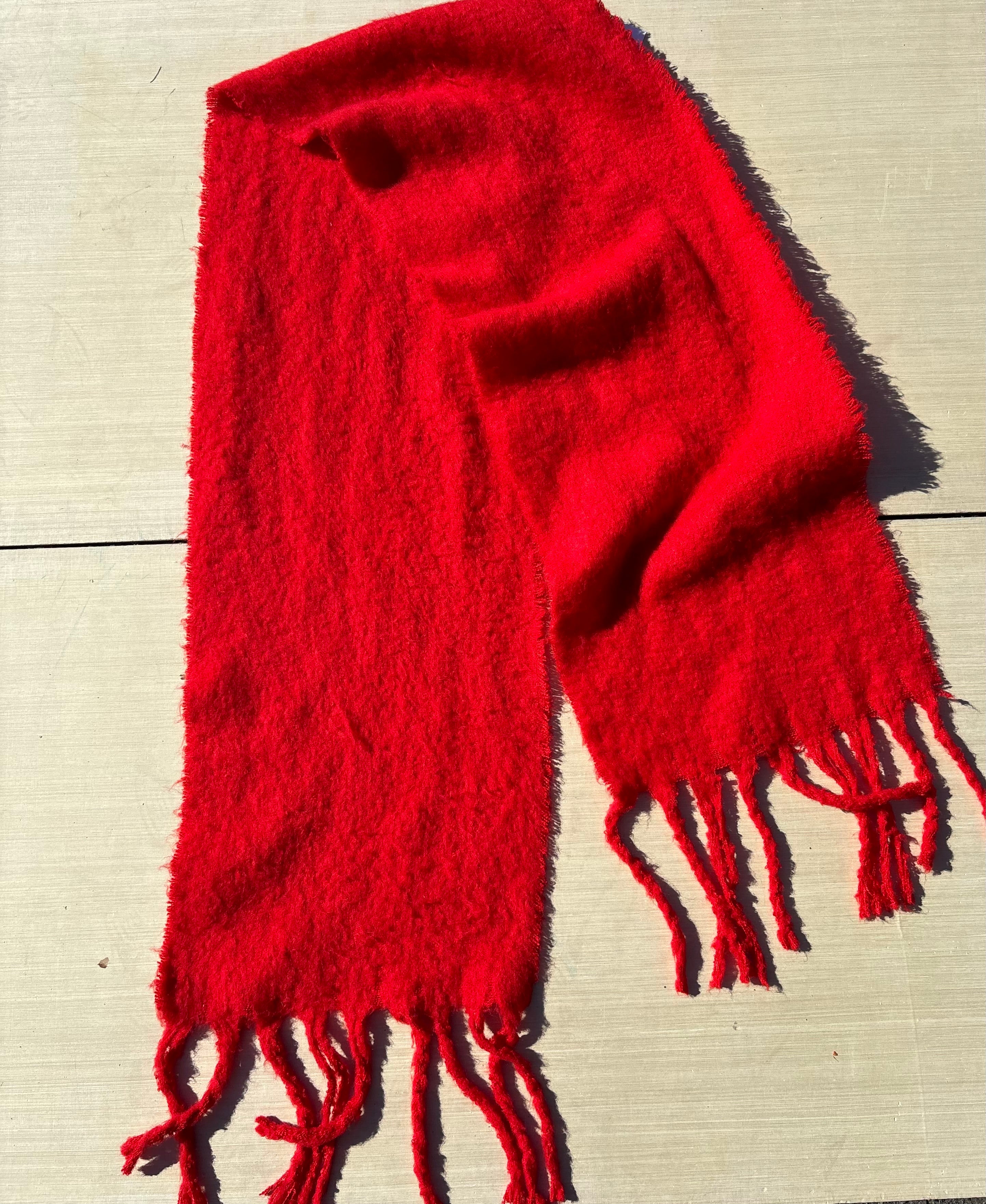 Red  Knit scarf