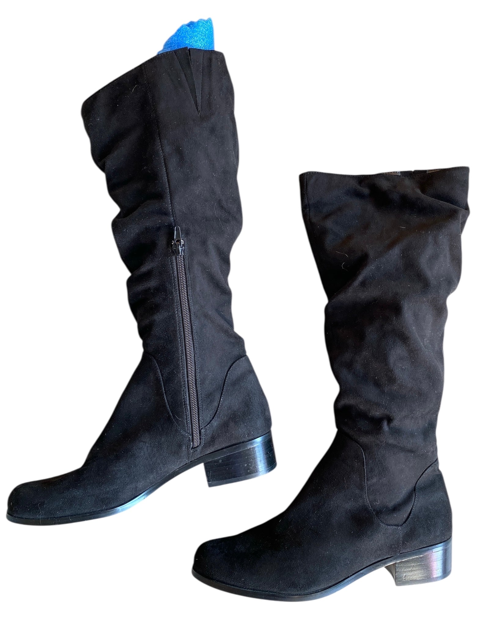 black charles slouchy boots, 8