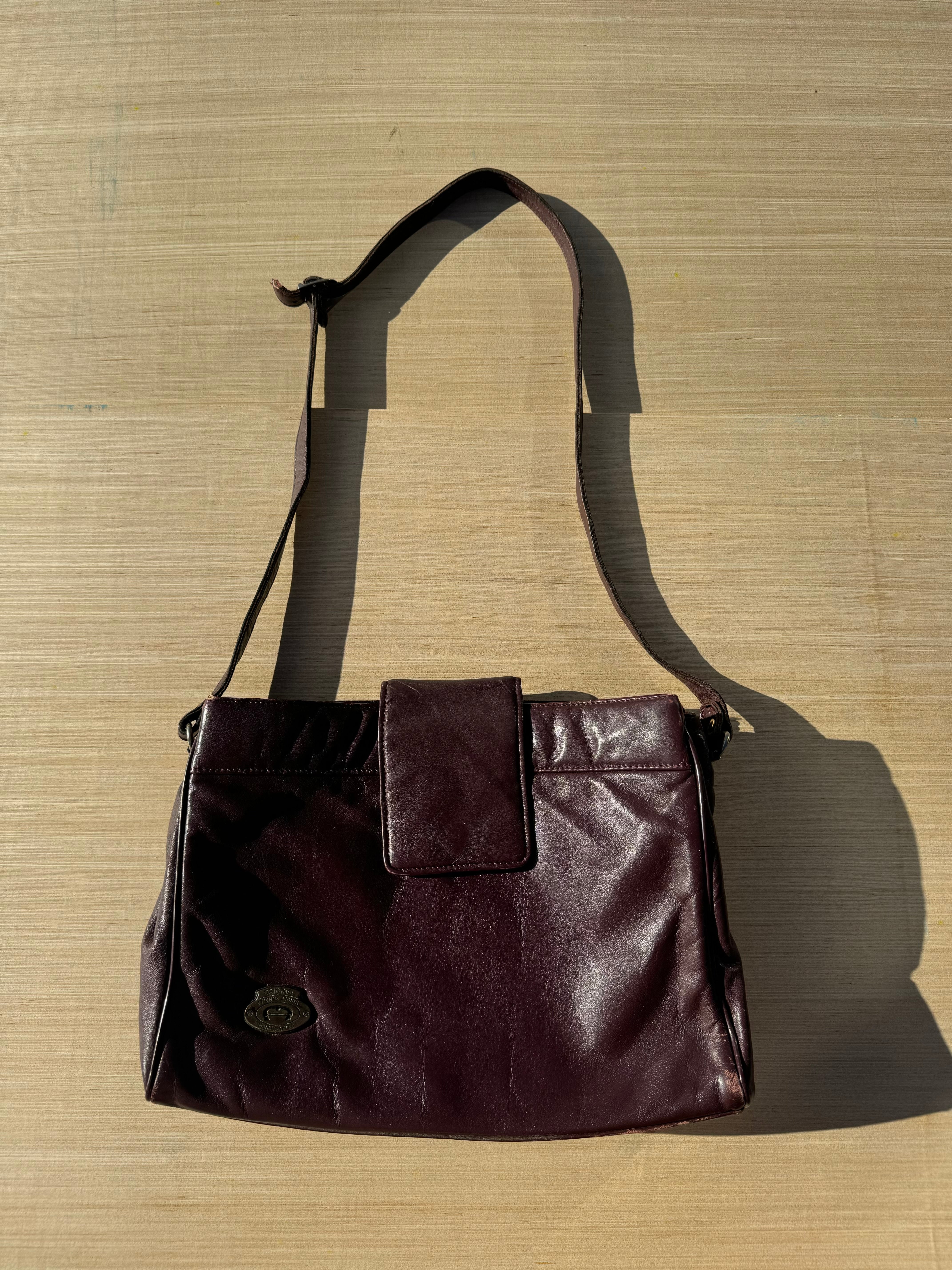 red etienne agner leather purse