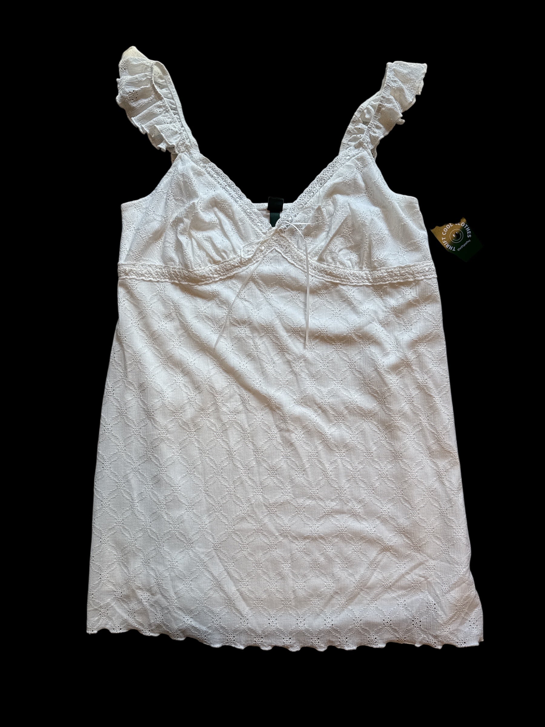 white wild fable babydoll ruffle sleeve mini dress, 2x