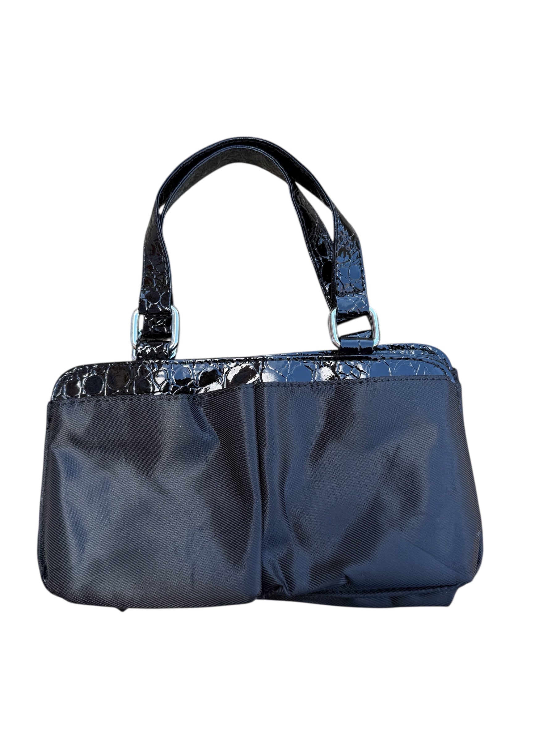 black country chic mini purse patent leather croc