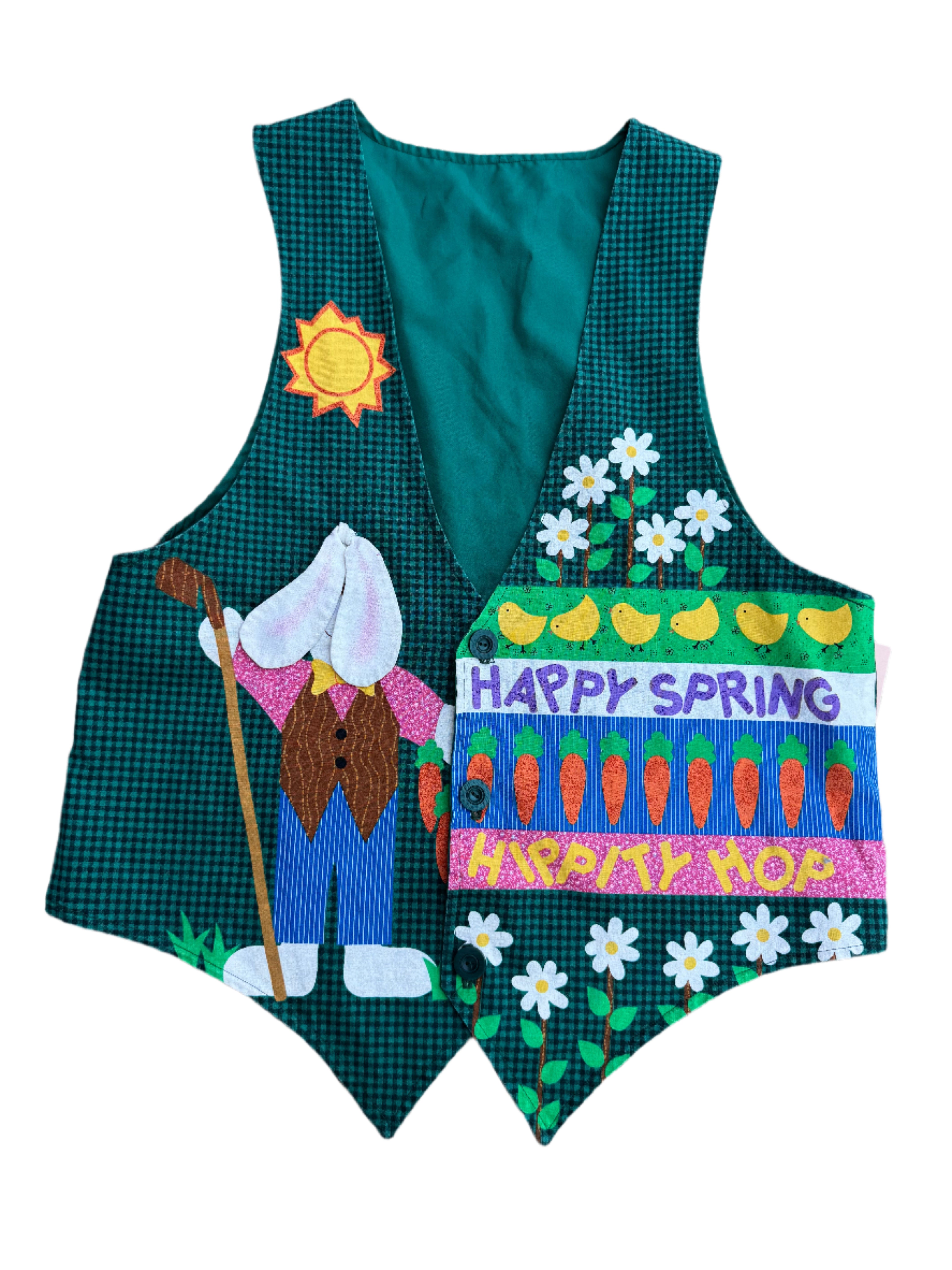 Green  Bunny spring vest