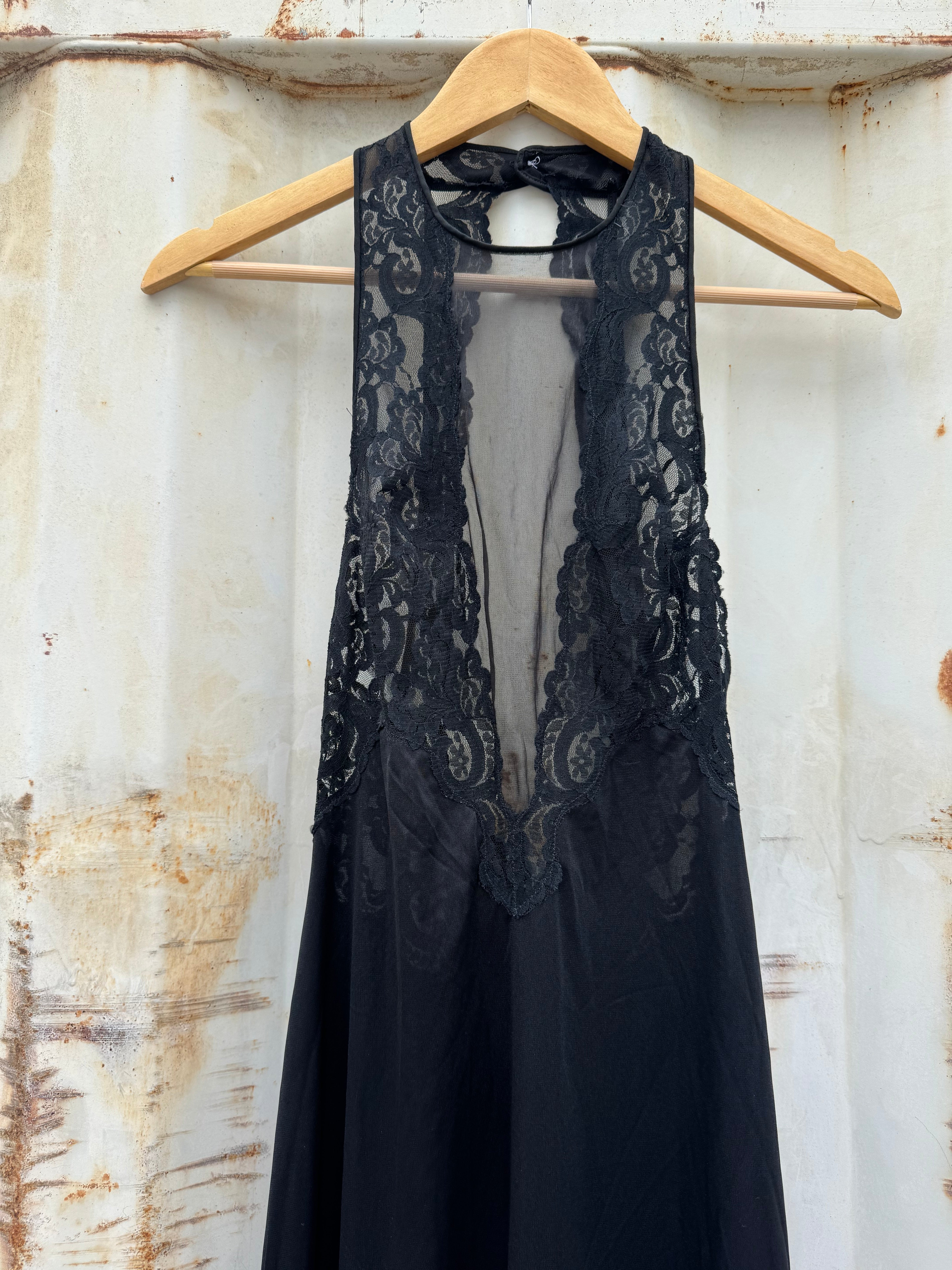 Black  Lacey lingerie maxi dress