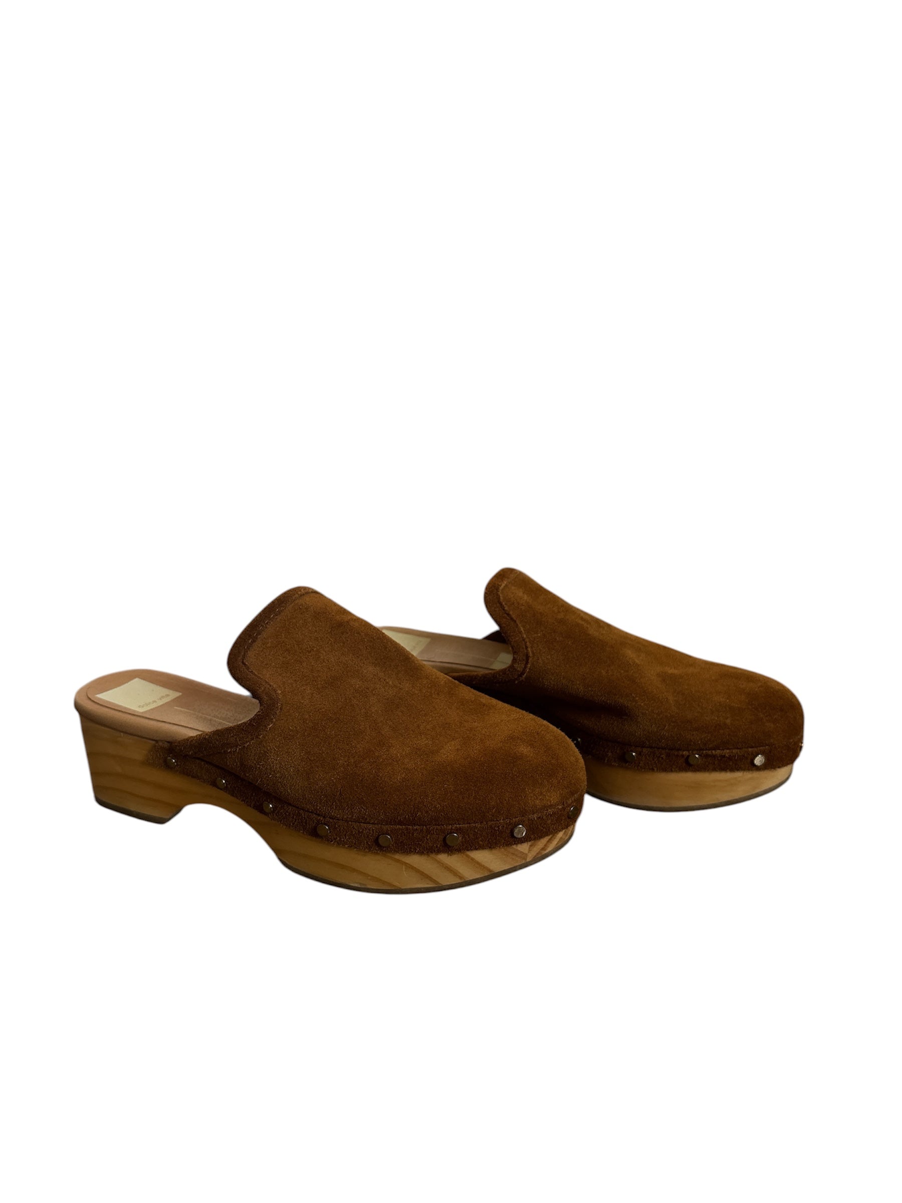 Broiwn Dolce vita Suede clogs, 7.5