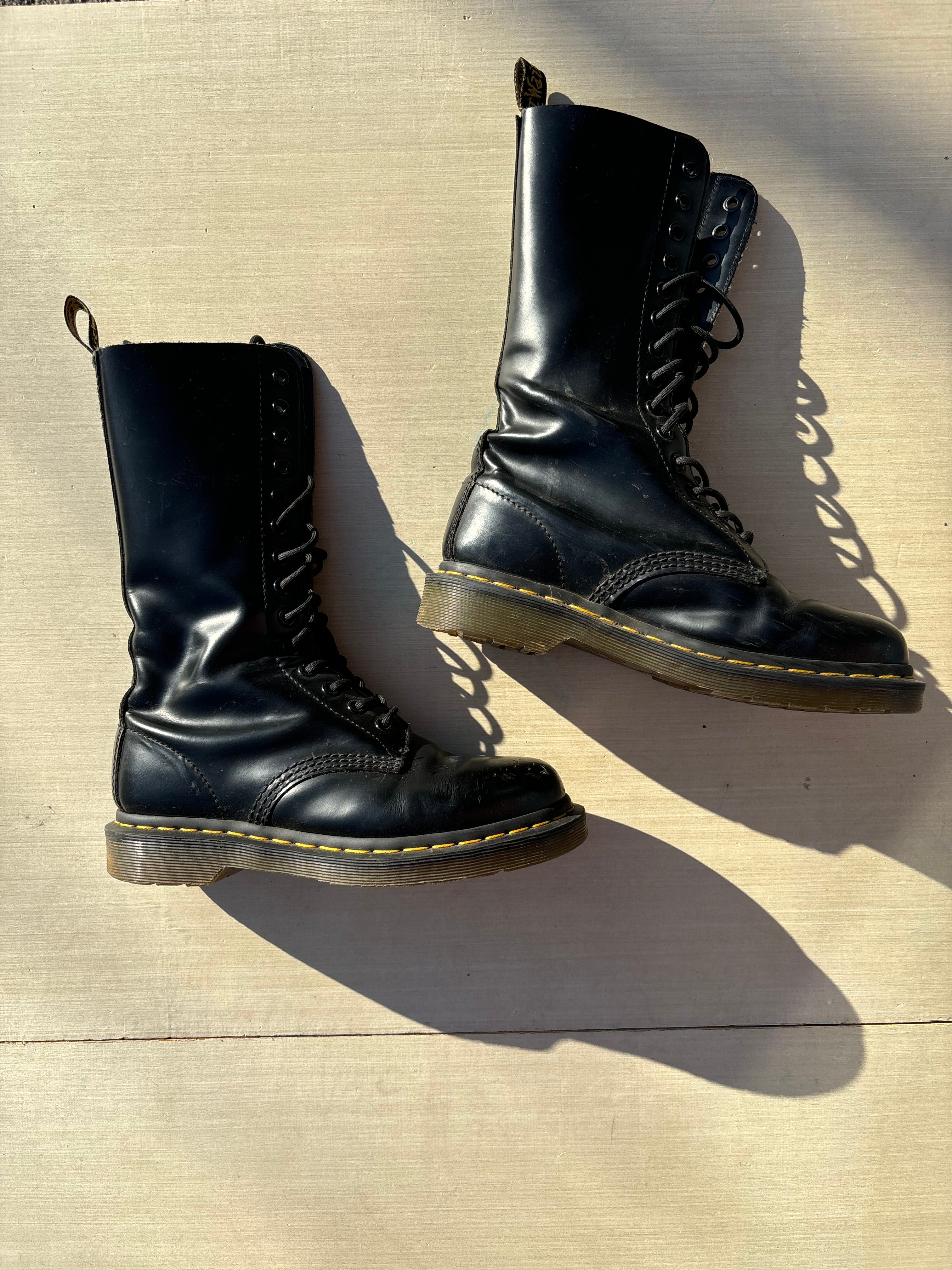Black Doc marten tall boots, 6
