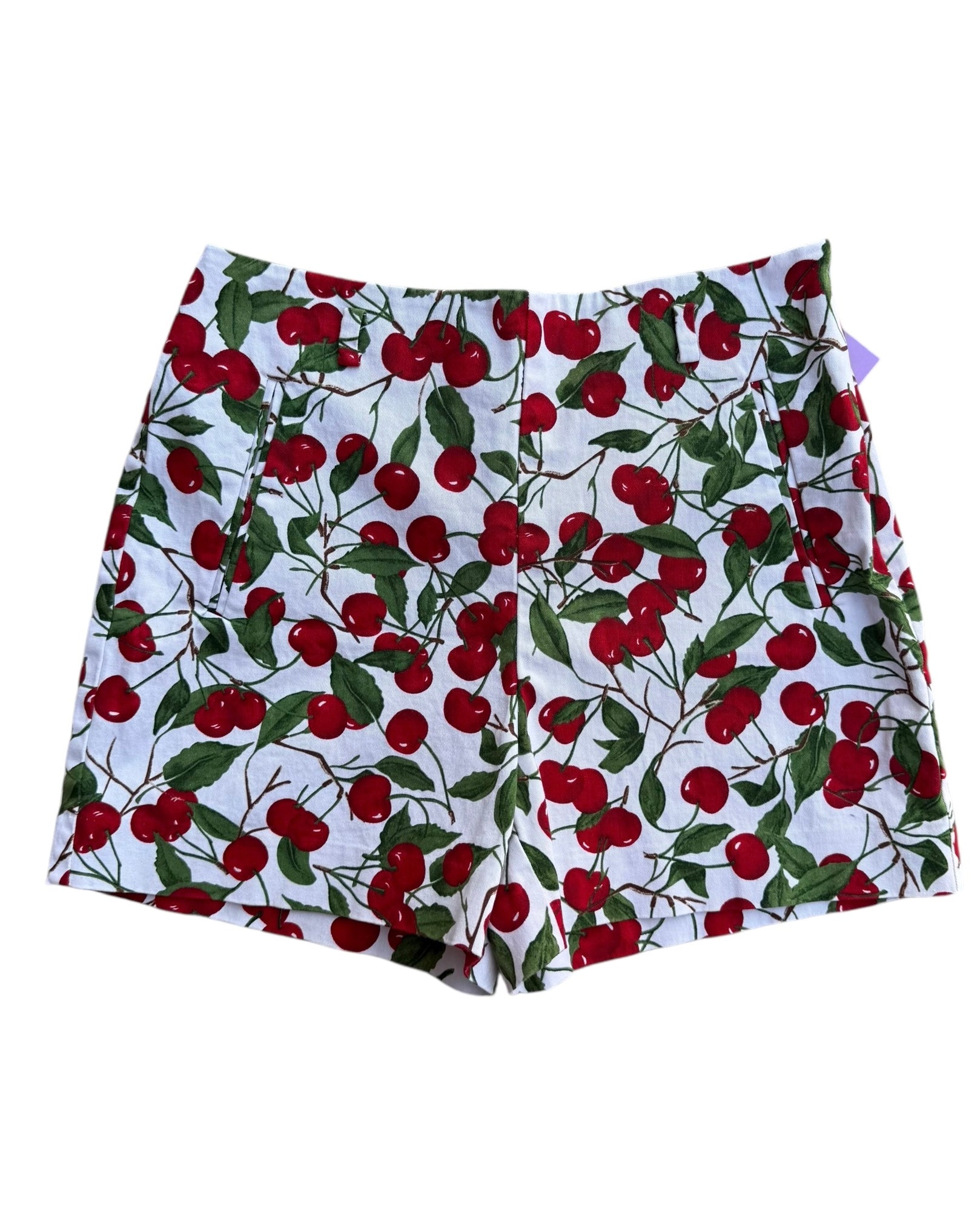 White red Zara Cherry shorts, S