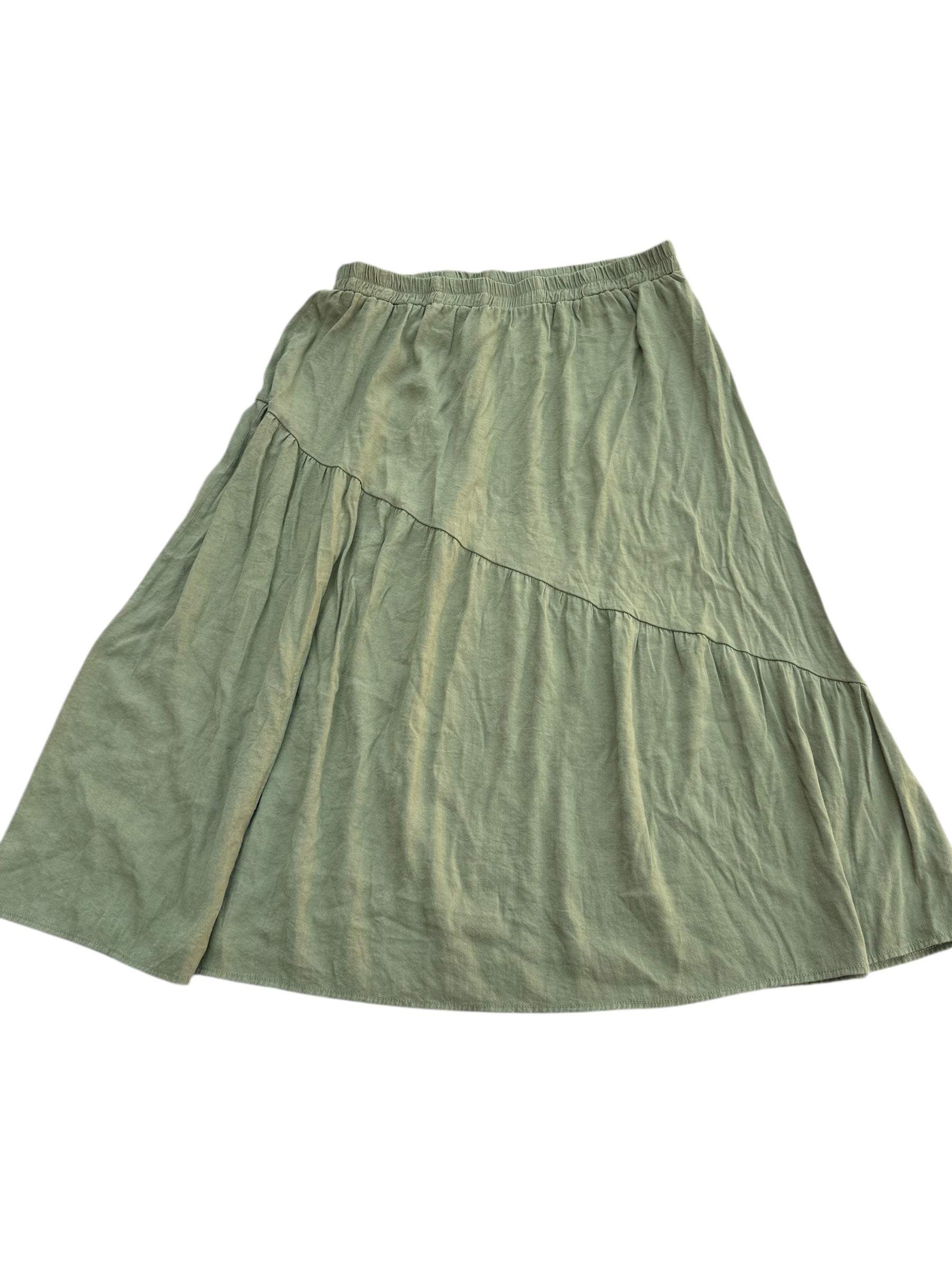 green hayden diagonal maxi, 1xl