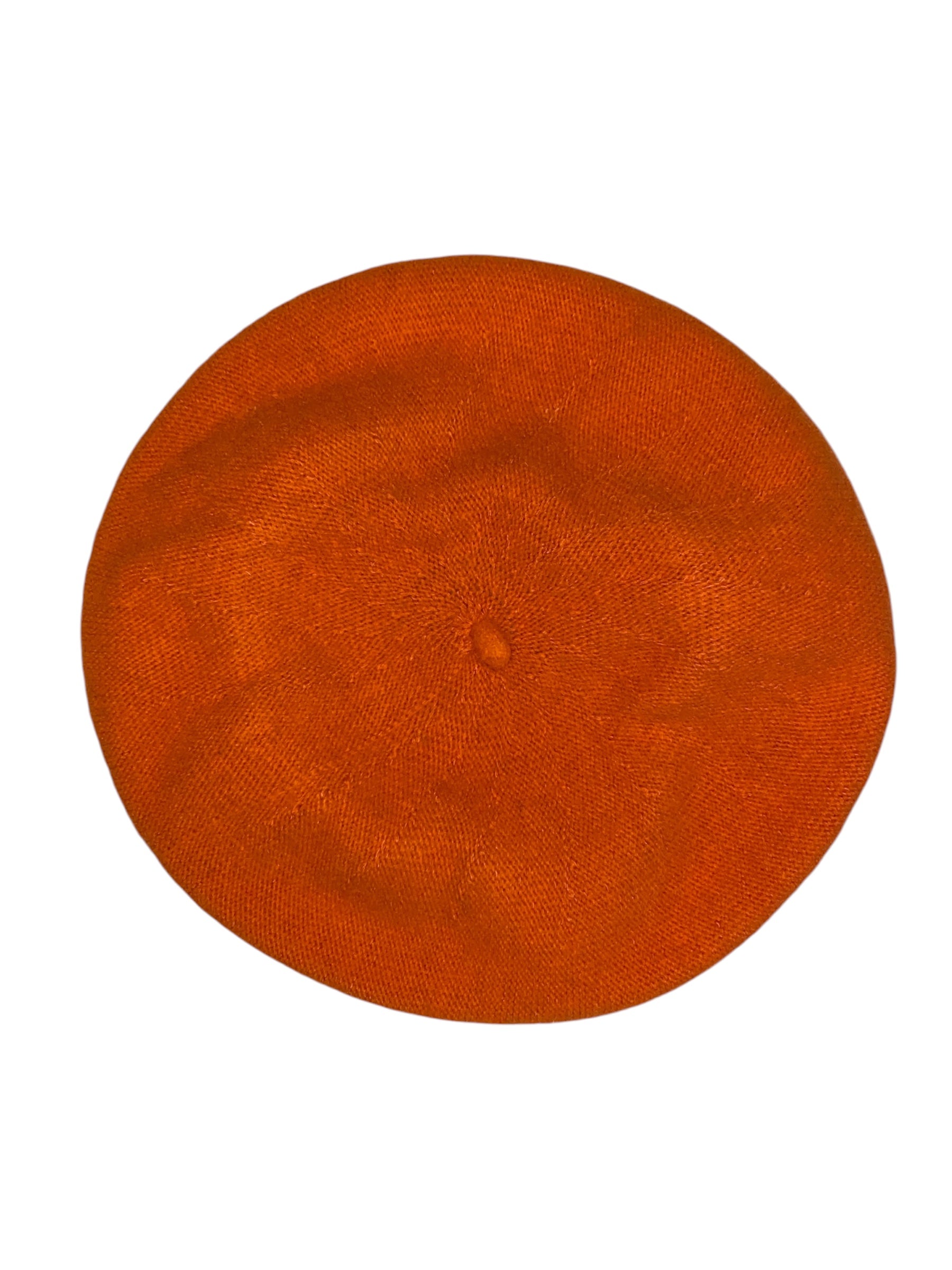 orange  knit beret