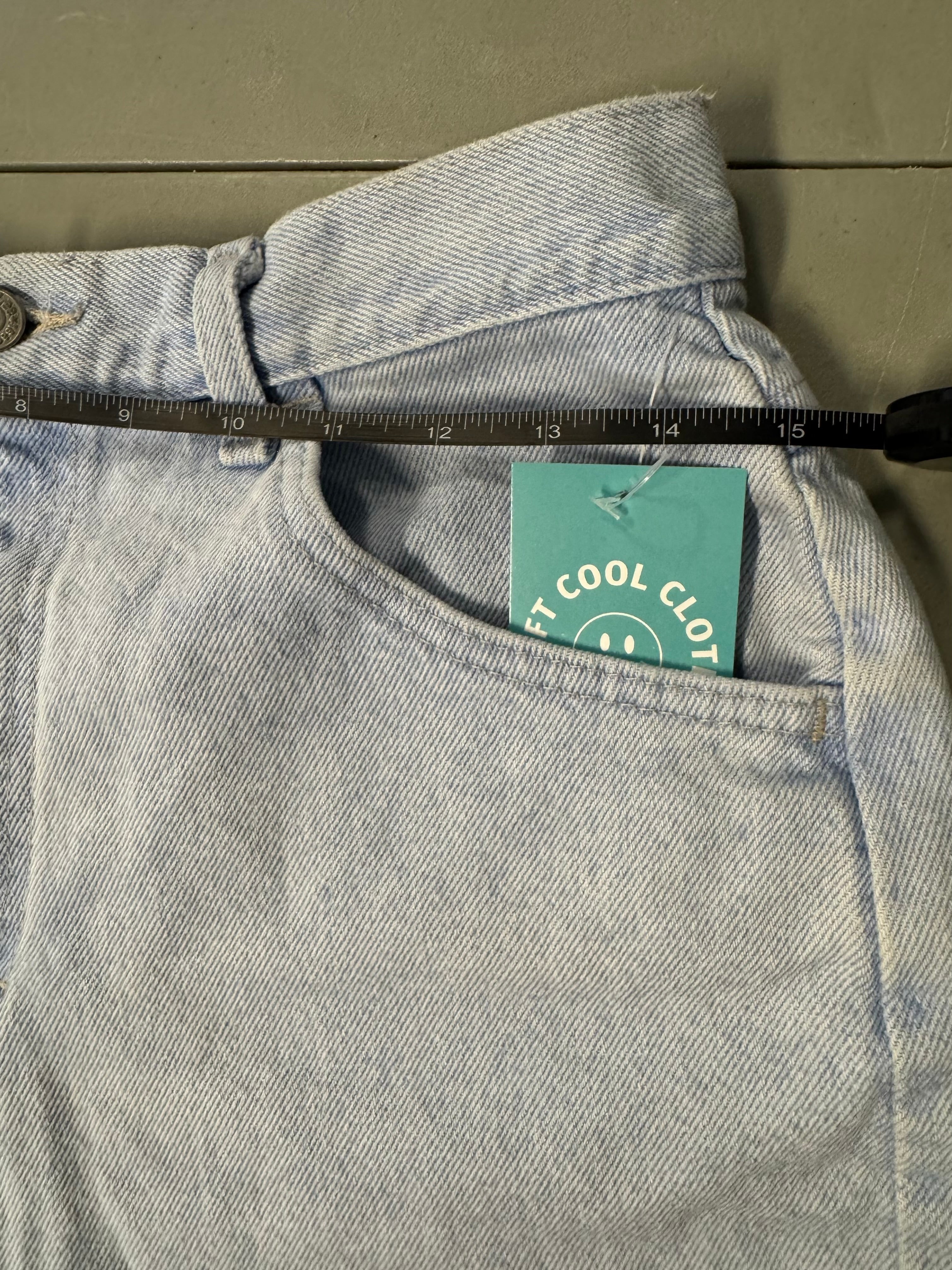 blue lee jean shorts