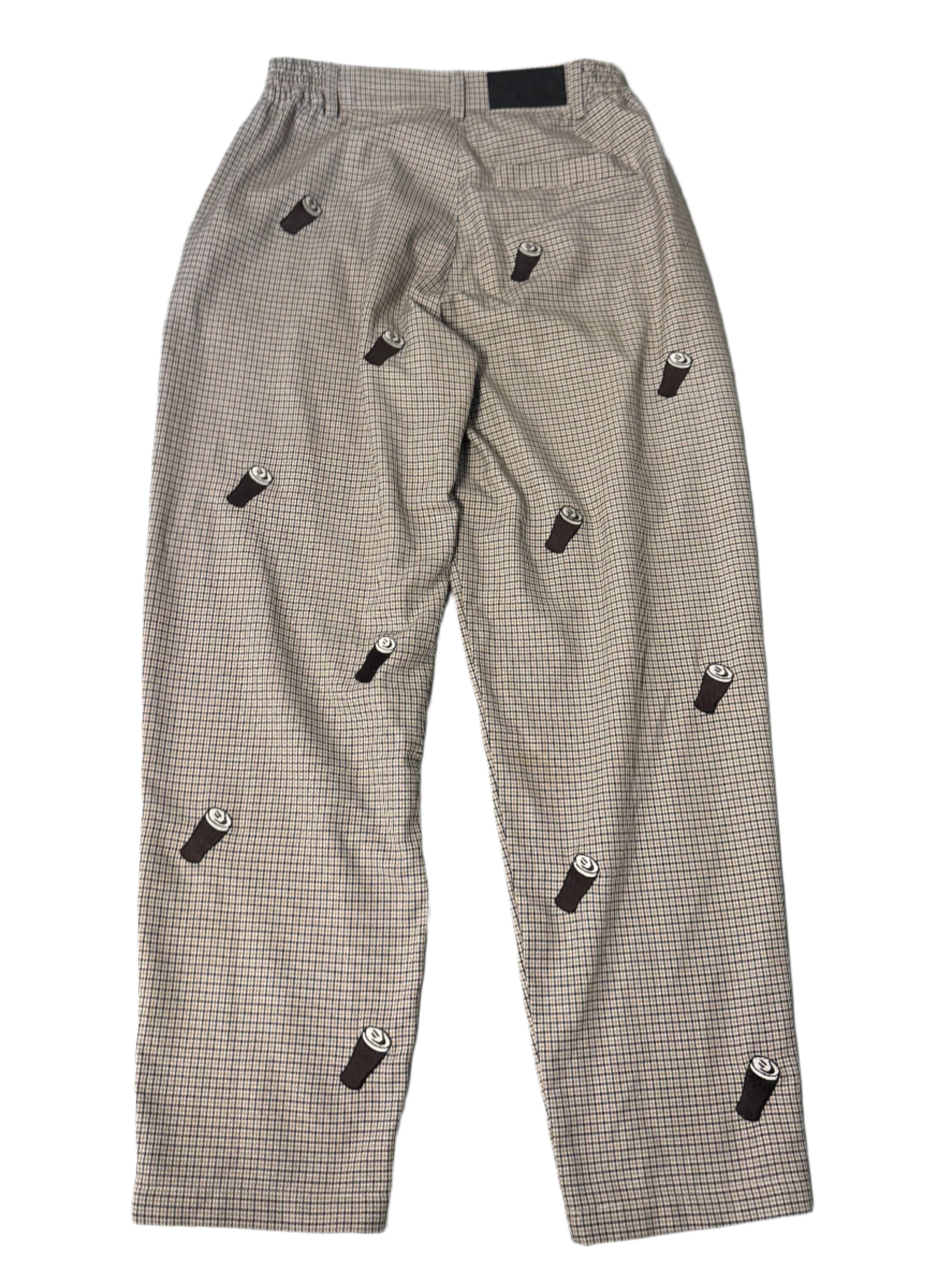 Black brown Lazy oaf Plaid pint pants, 26/4