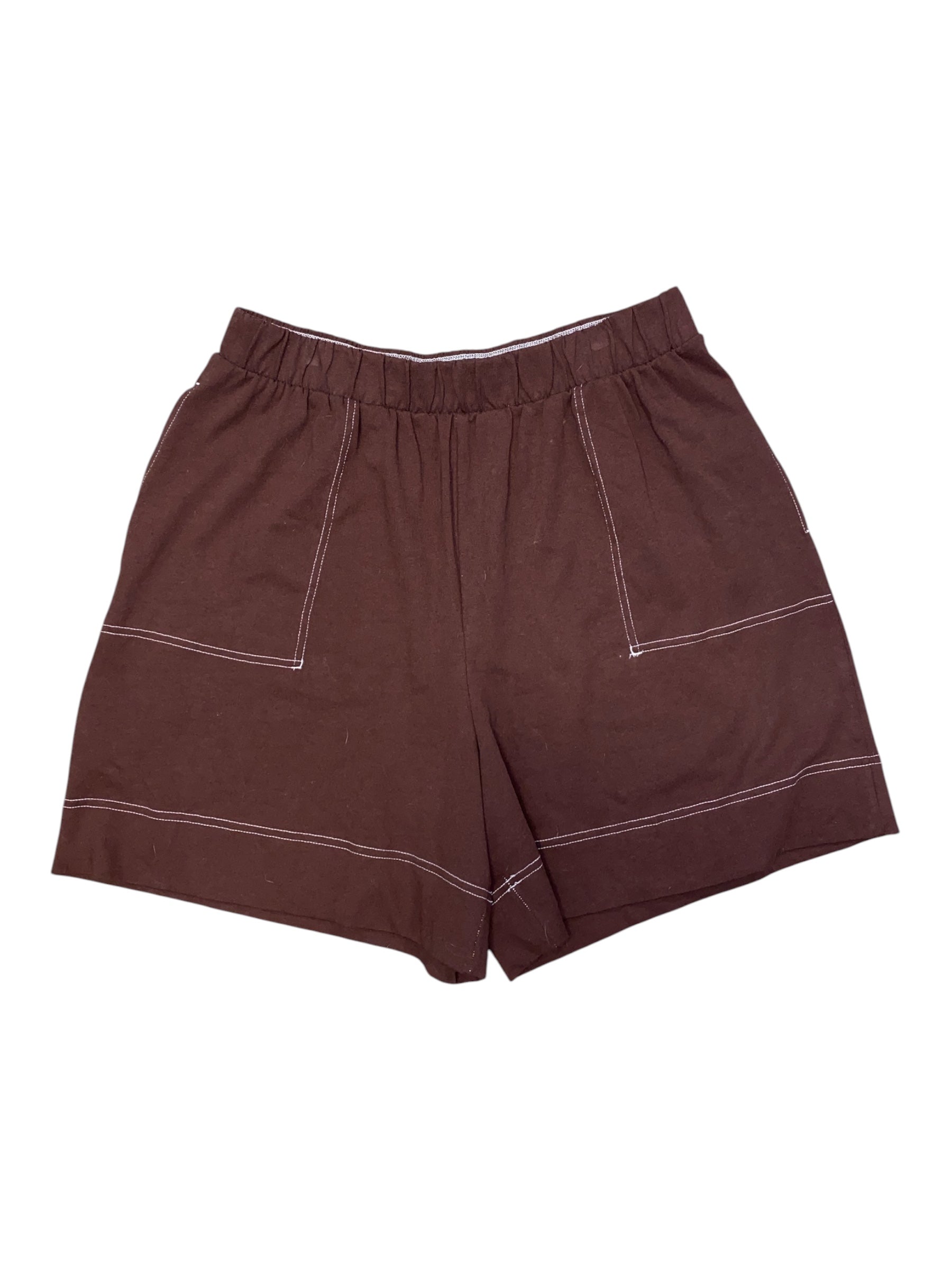 Brown free people Long Sweat shorts, Lg