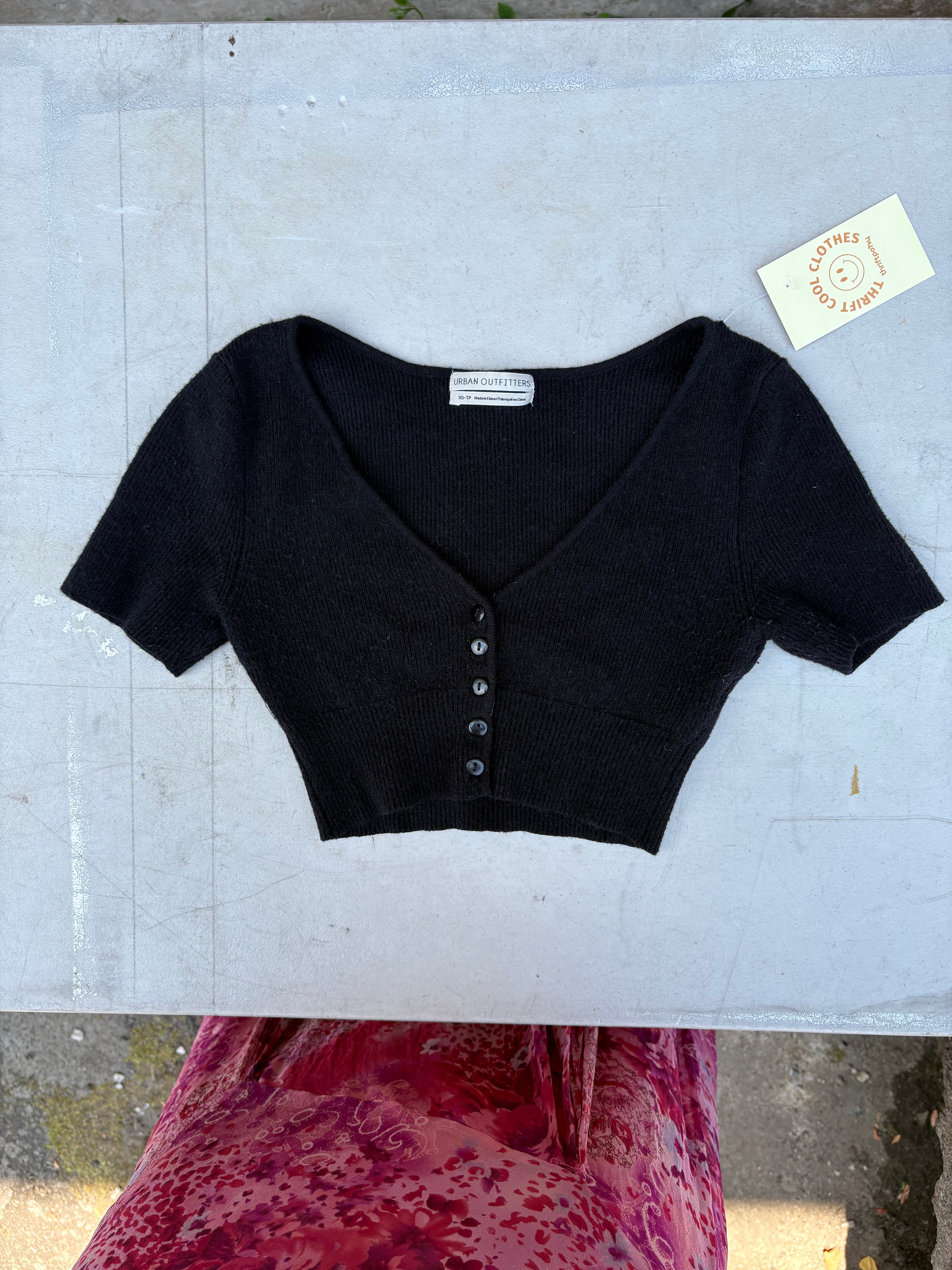 black urban outfitters ribbed top, XS