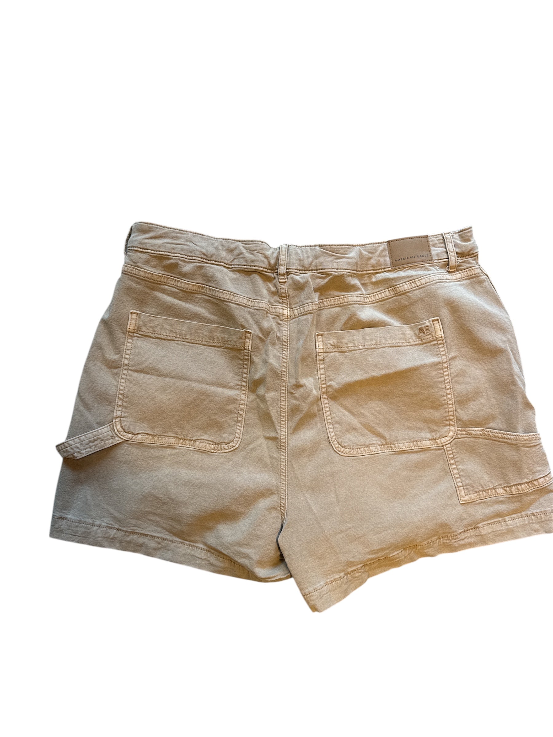 Tan American Eagle Cargo Bermuda shorts, 18
