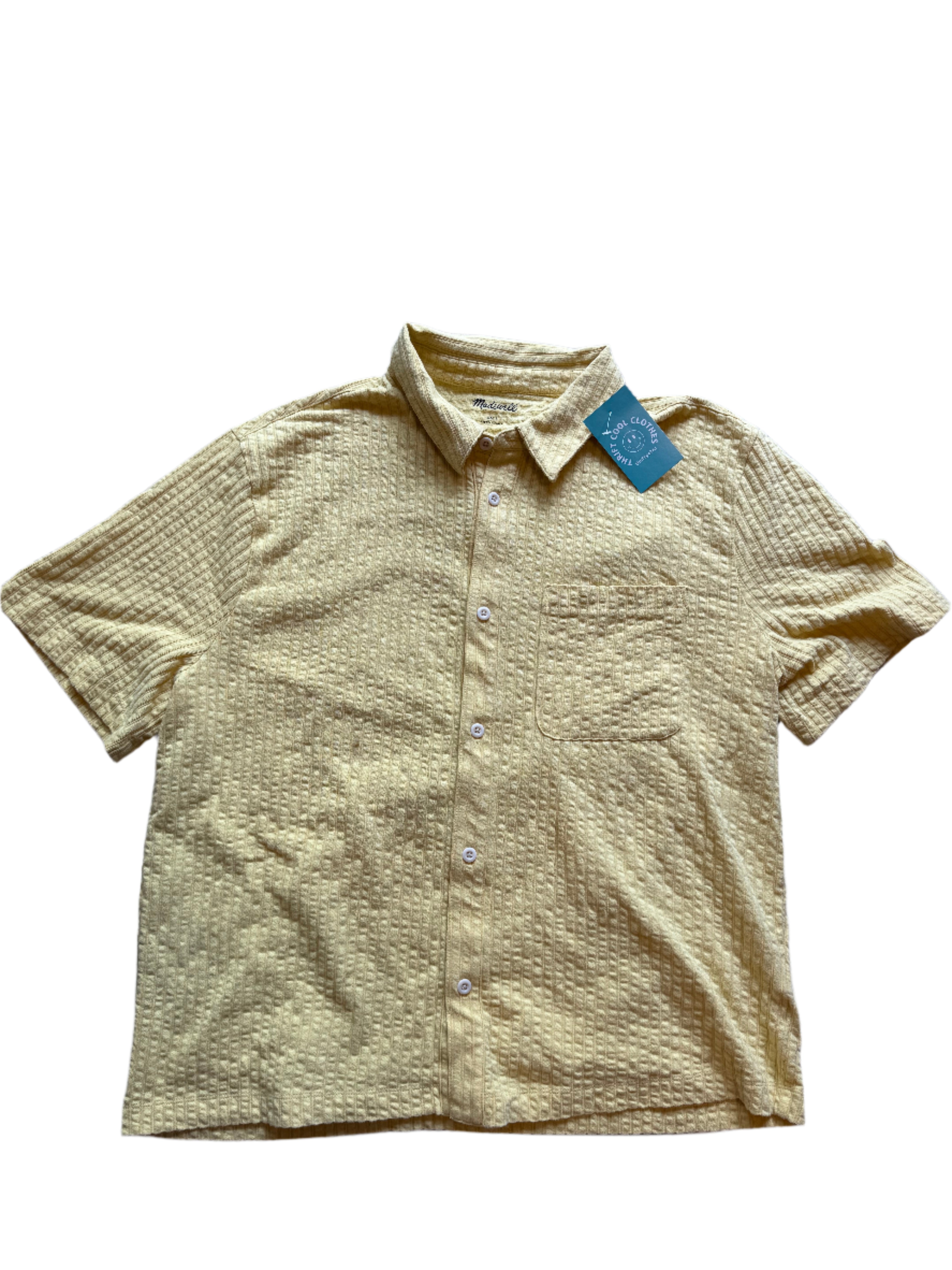 Yellow Madewell Button polo, L