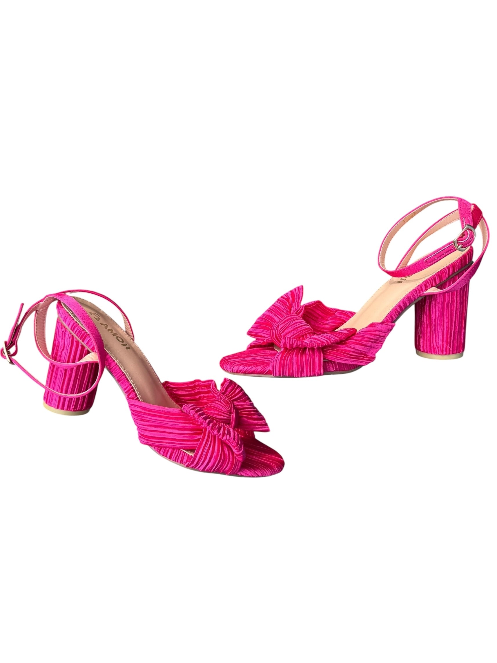 pink amoji bow heels, 38