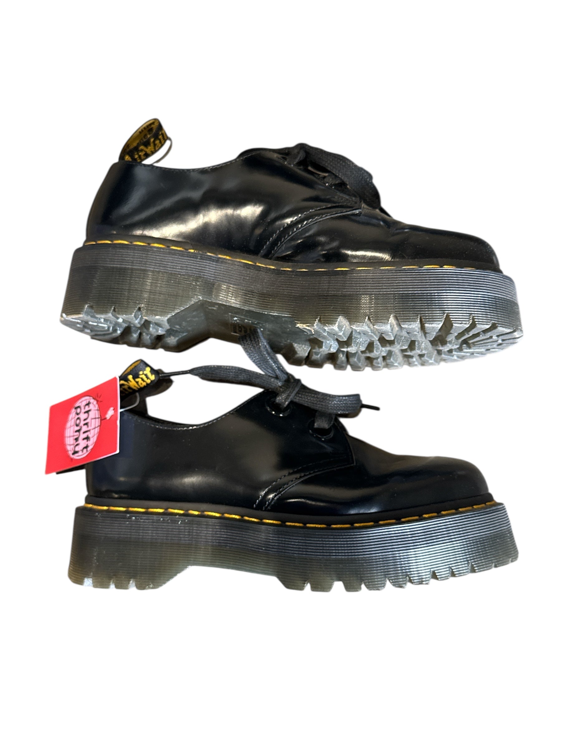 black dr martens platform oxfords, 9 women’s