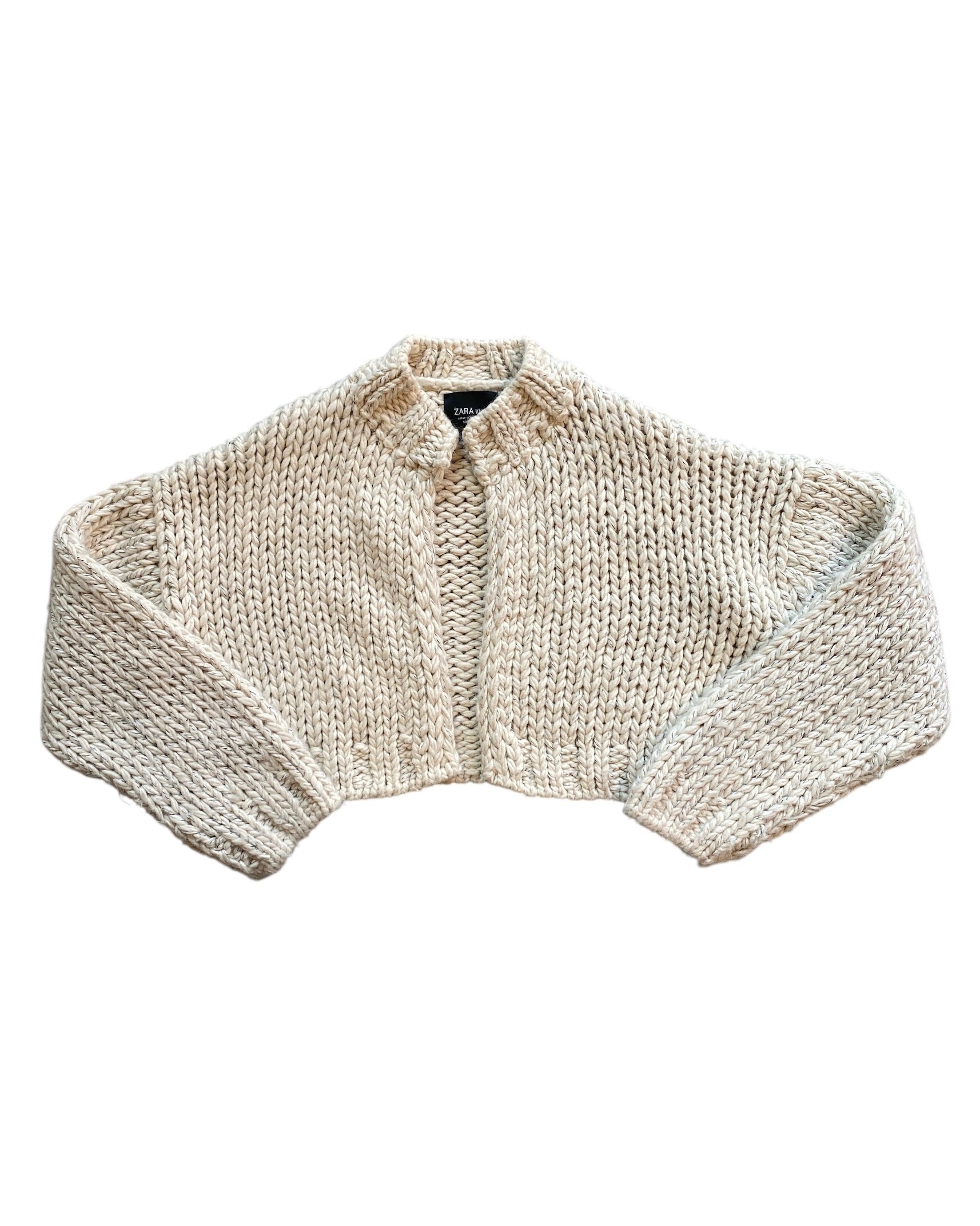 Cream Zara Knit cardigan, M