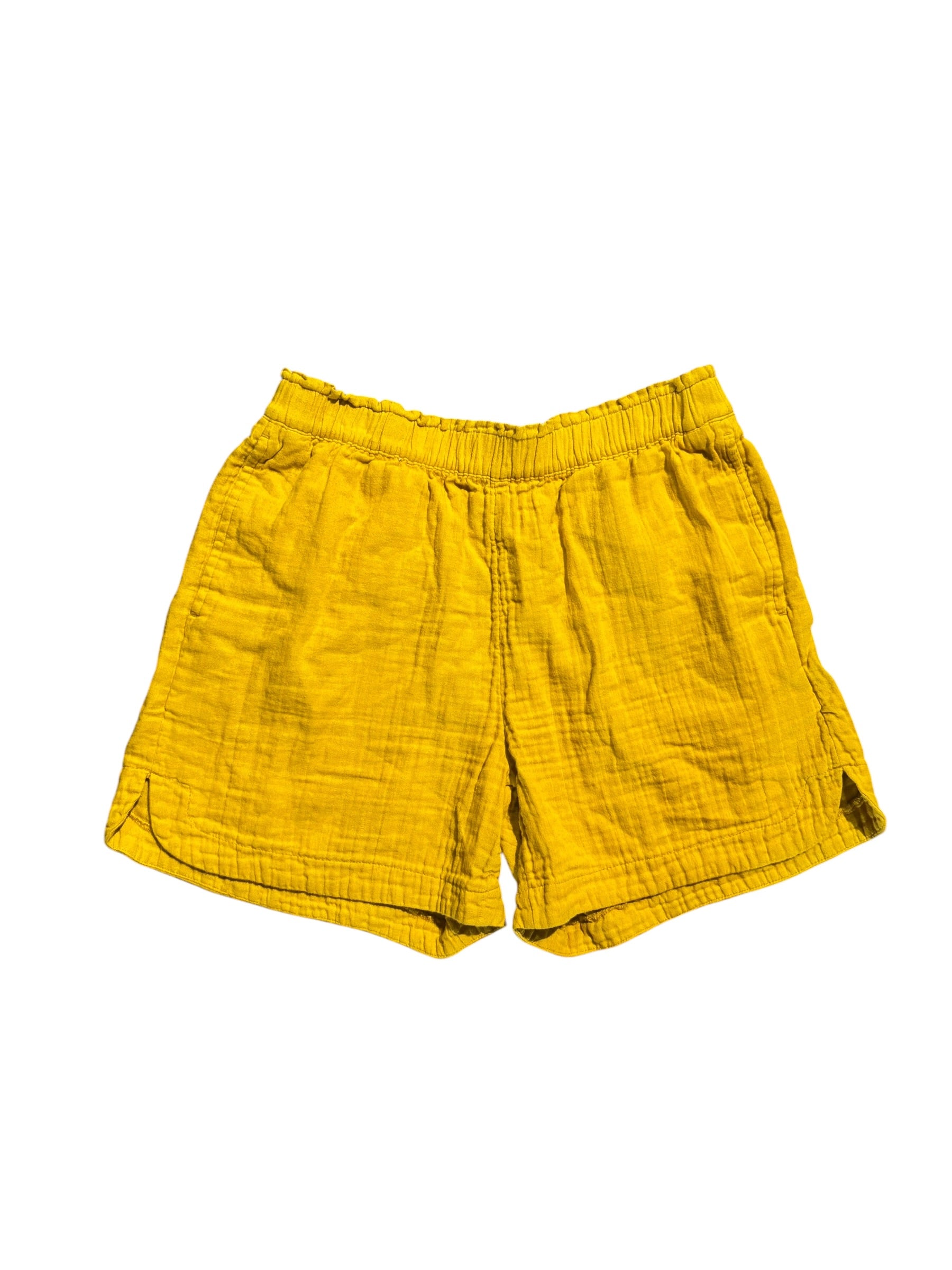 yellow old navy soft shorts, M