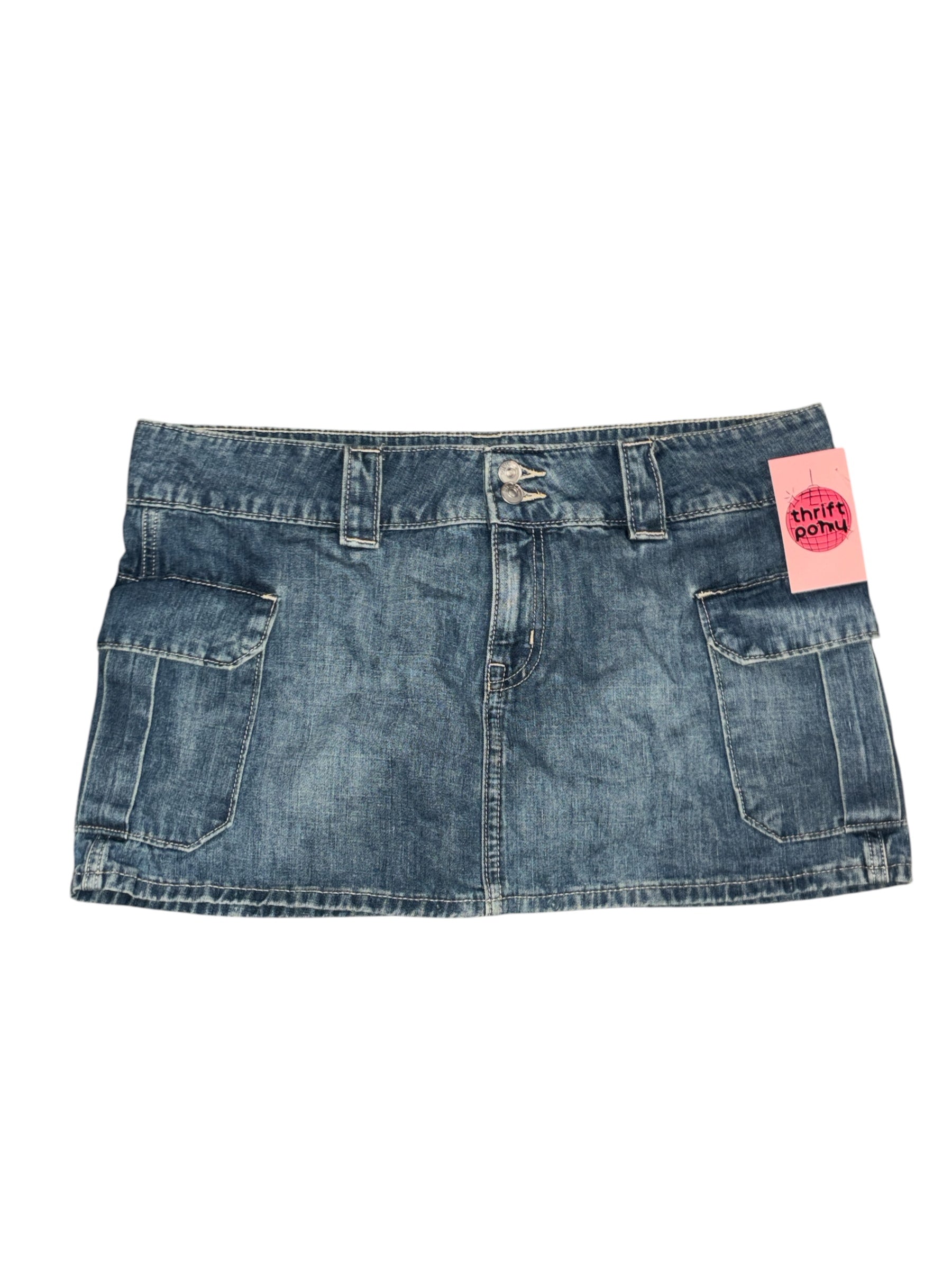 blue h&m NWT denim mini skirt, m