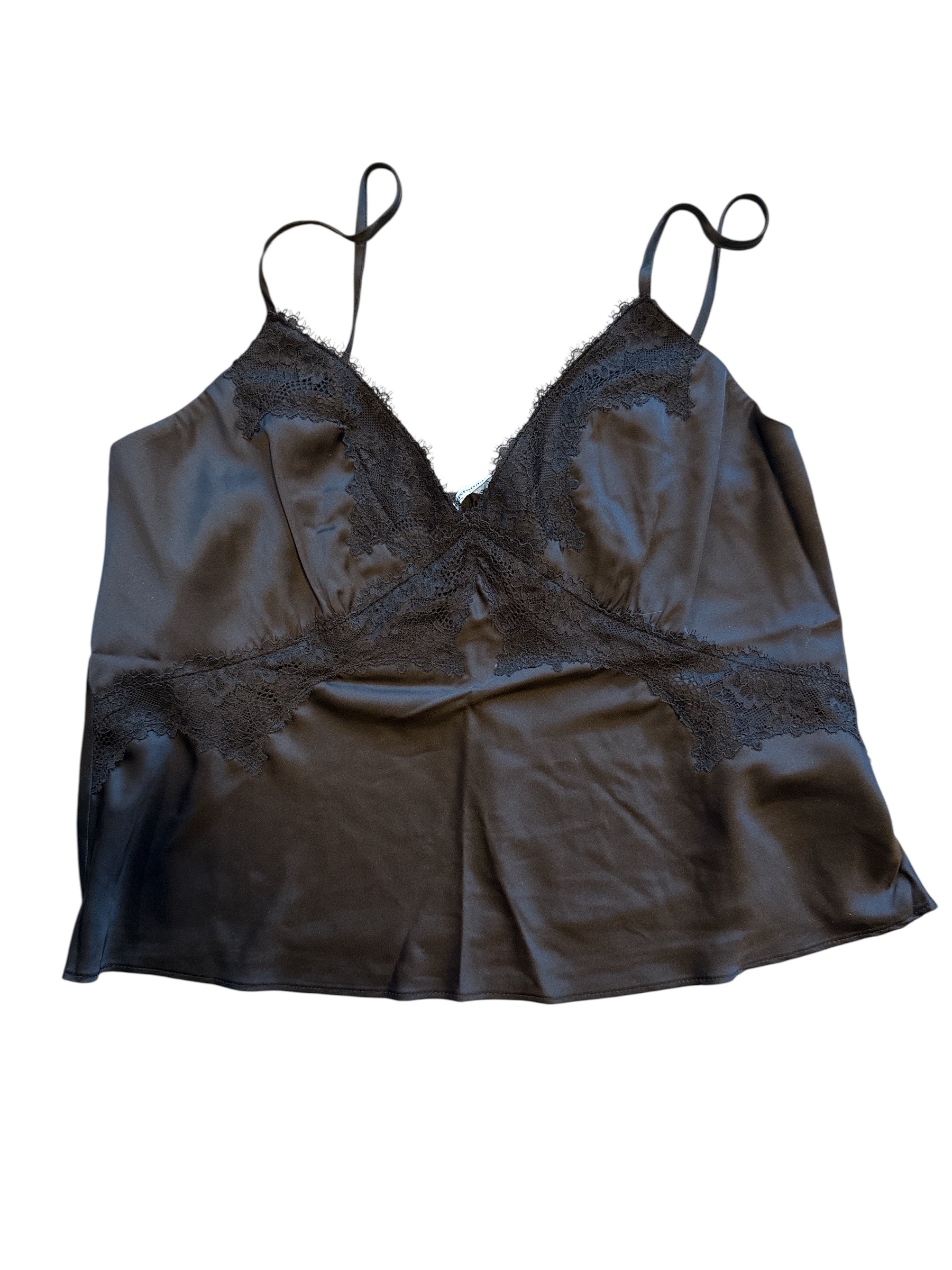 black Abercrombie lacey tank nwt, m