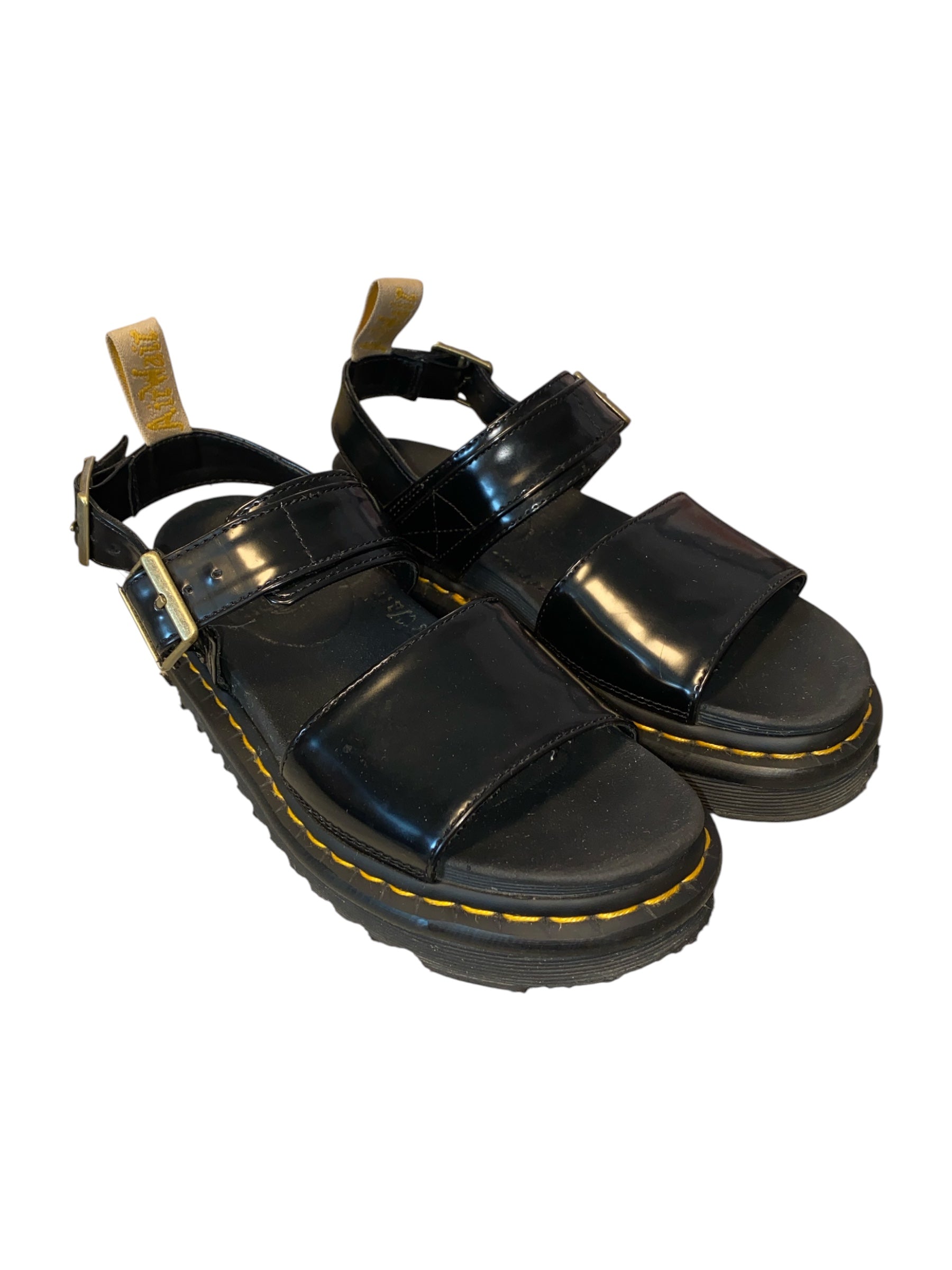 black dr martens sandals, 6 women