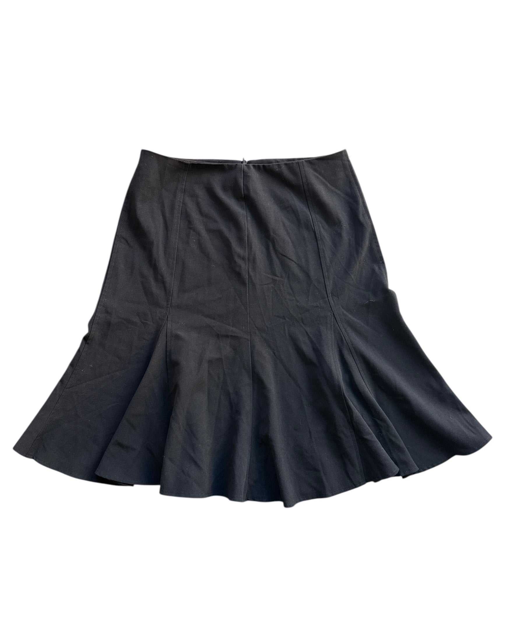 black dressbarn pleated midi skirt, 8