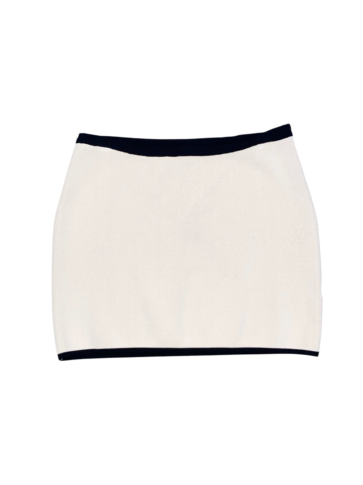 tan black All the ways Ribbed ringer mini skirt, m