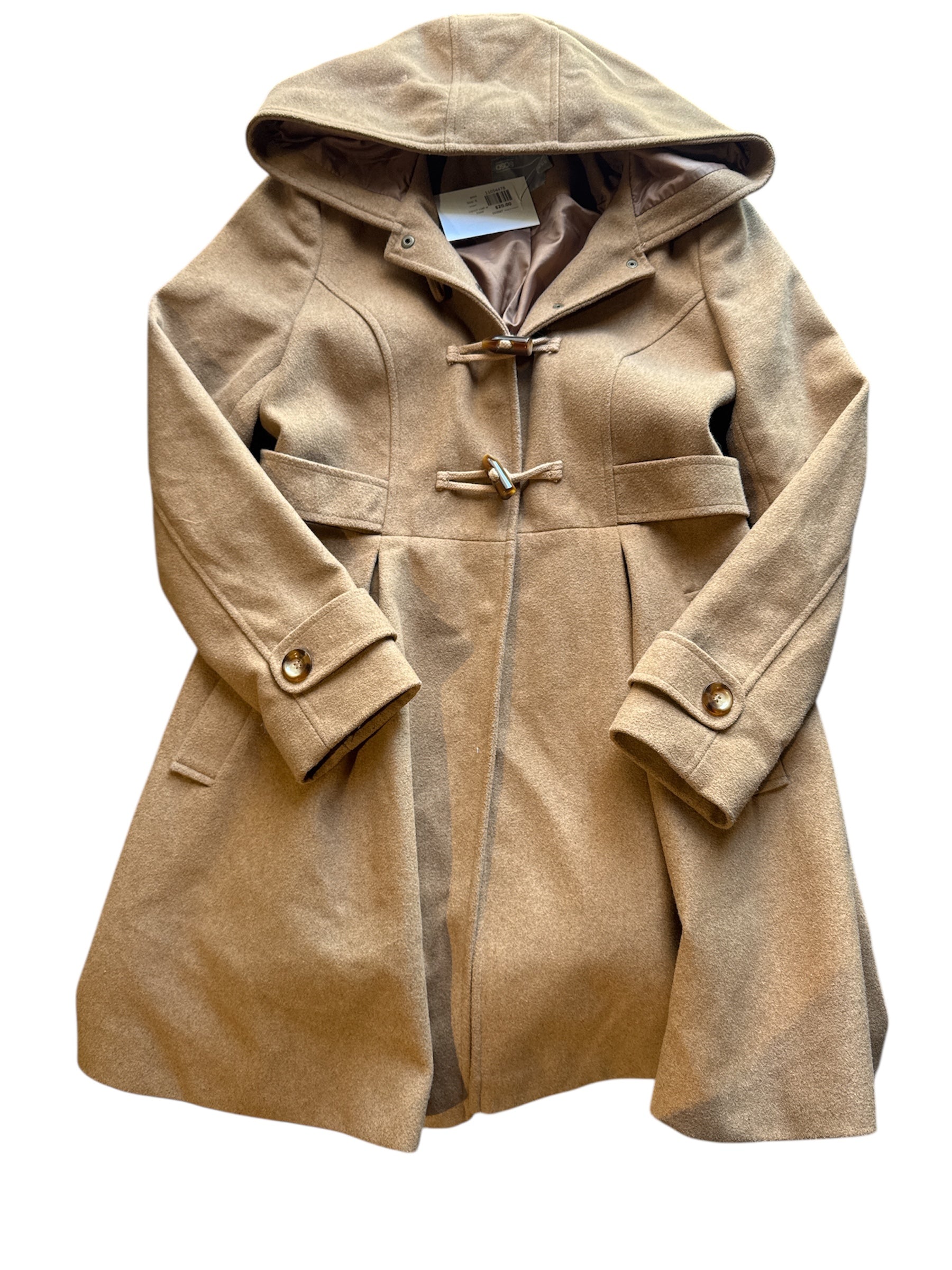 brown asos trench coat w hood, 6