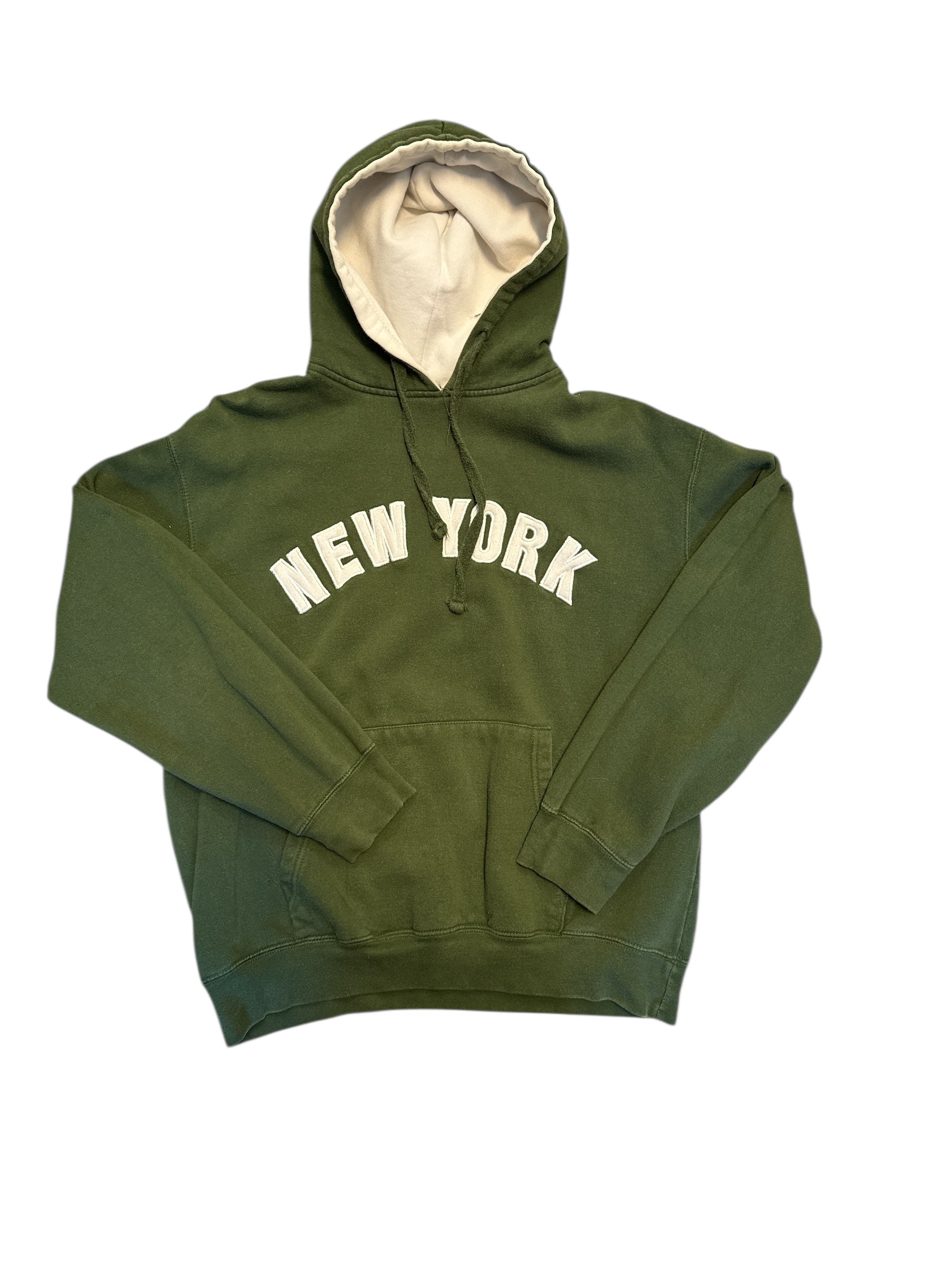 green rag new york hoodie, l
