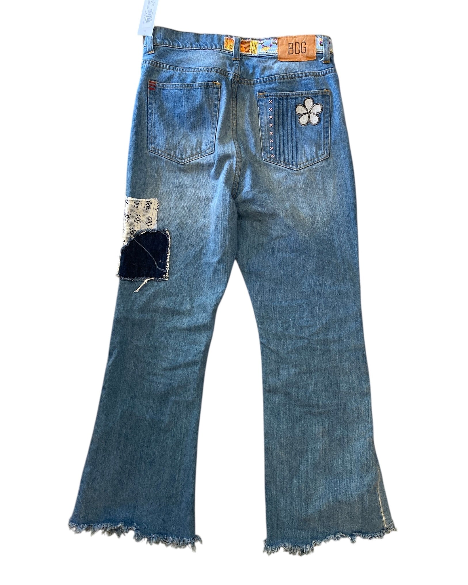 blue BDG patchwork smiley jeans, 31