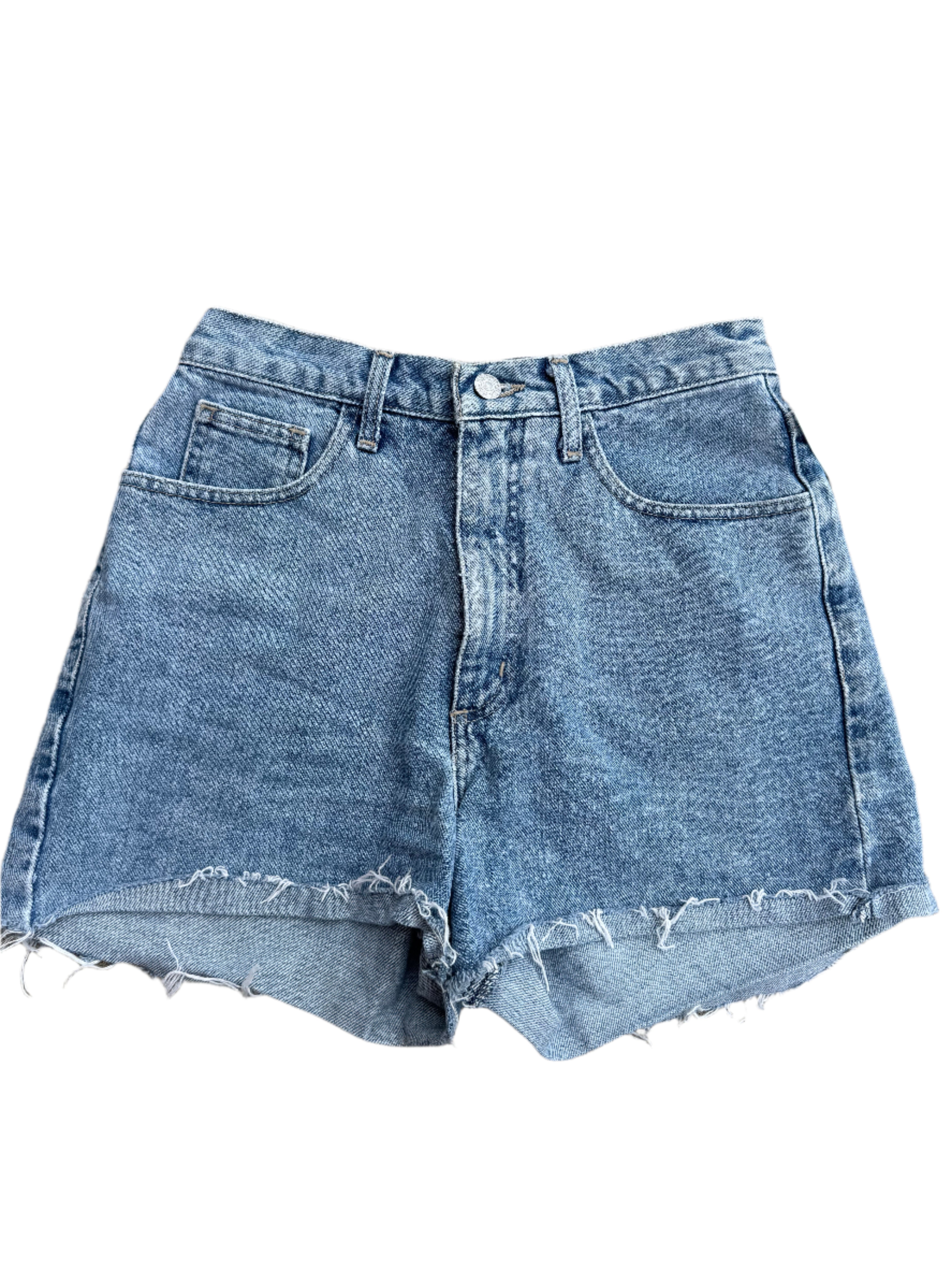 blue guess high waist jorts, 28 (fits like 26)