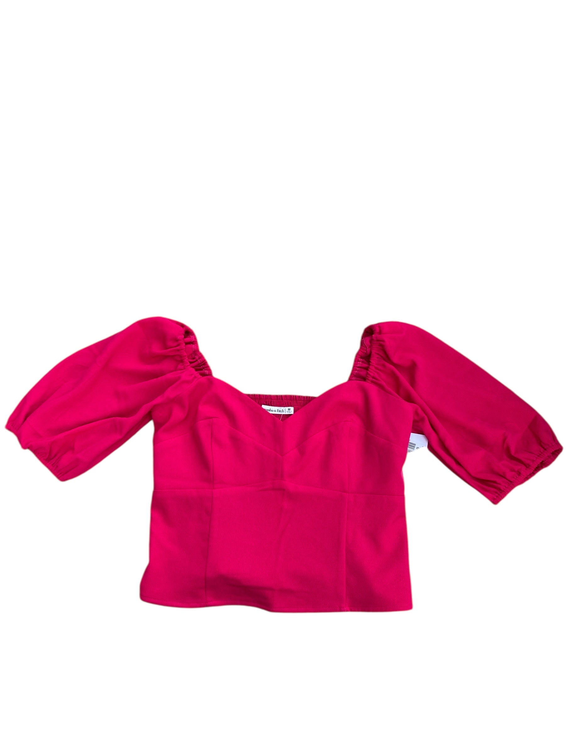 pink abercrombie NWT bustier top, m