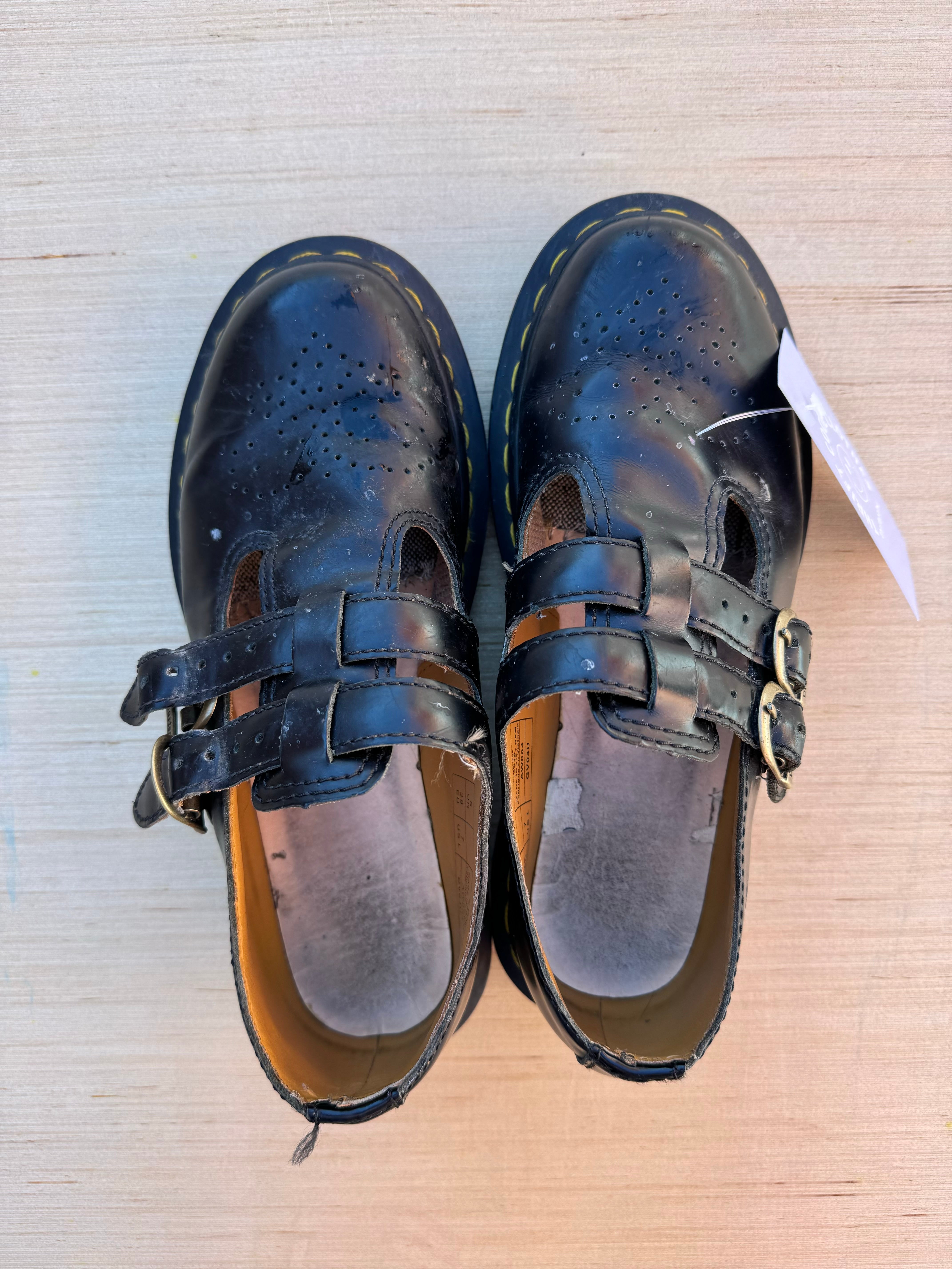 Black Dr Marten Leather Maryjane, 7