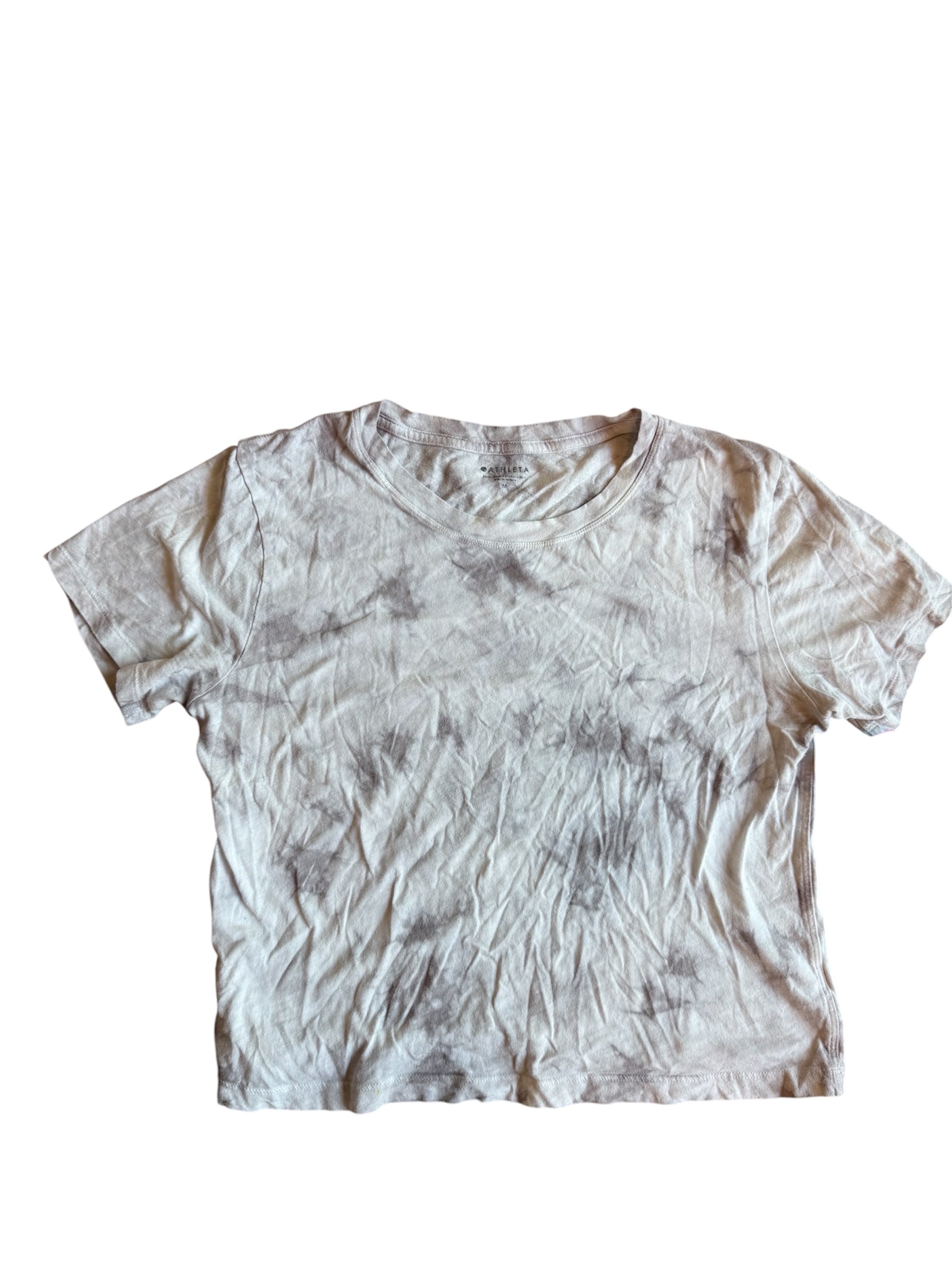 white athleta tie dye, m