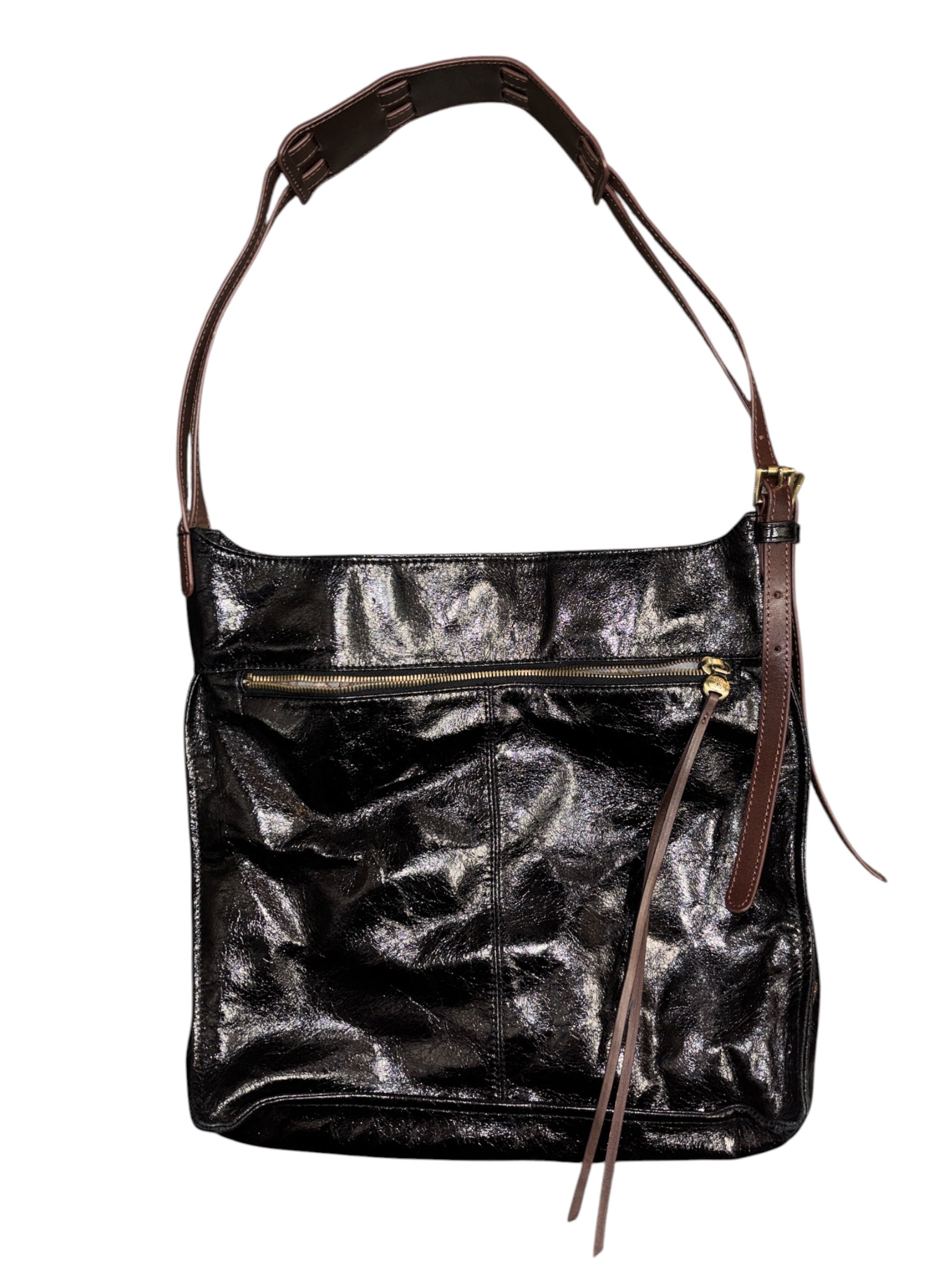 black Hobo leather tote "Seneca" bag