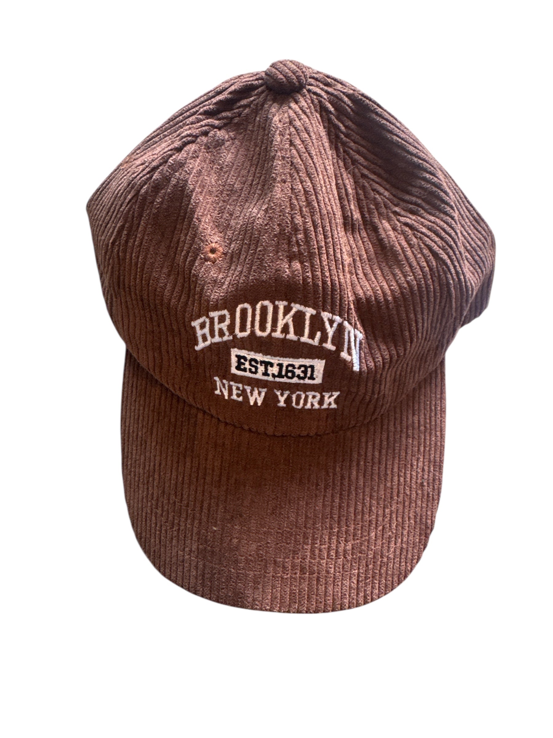 brown  cord brooklyn hat