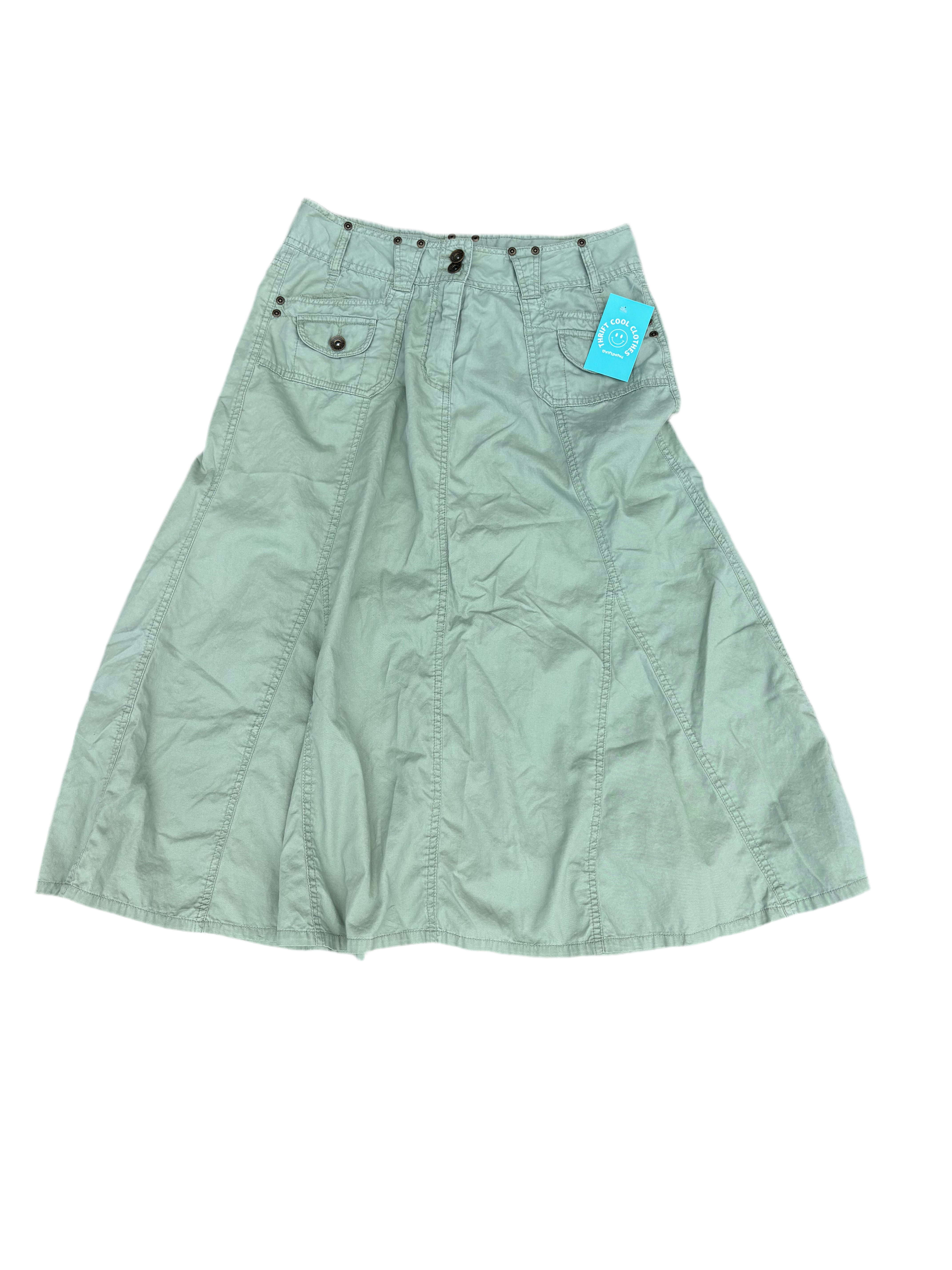 green faded glory cargo skirt, 10