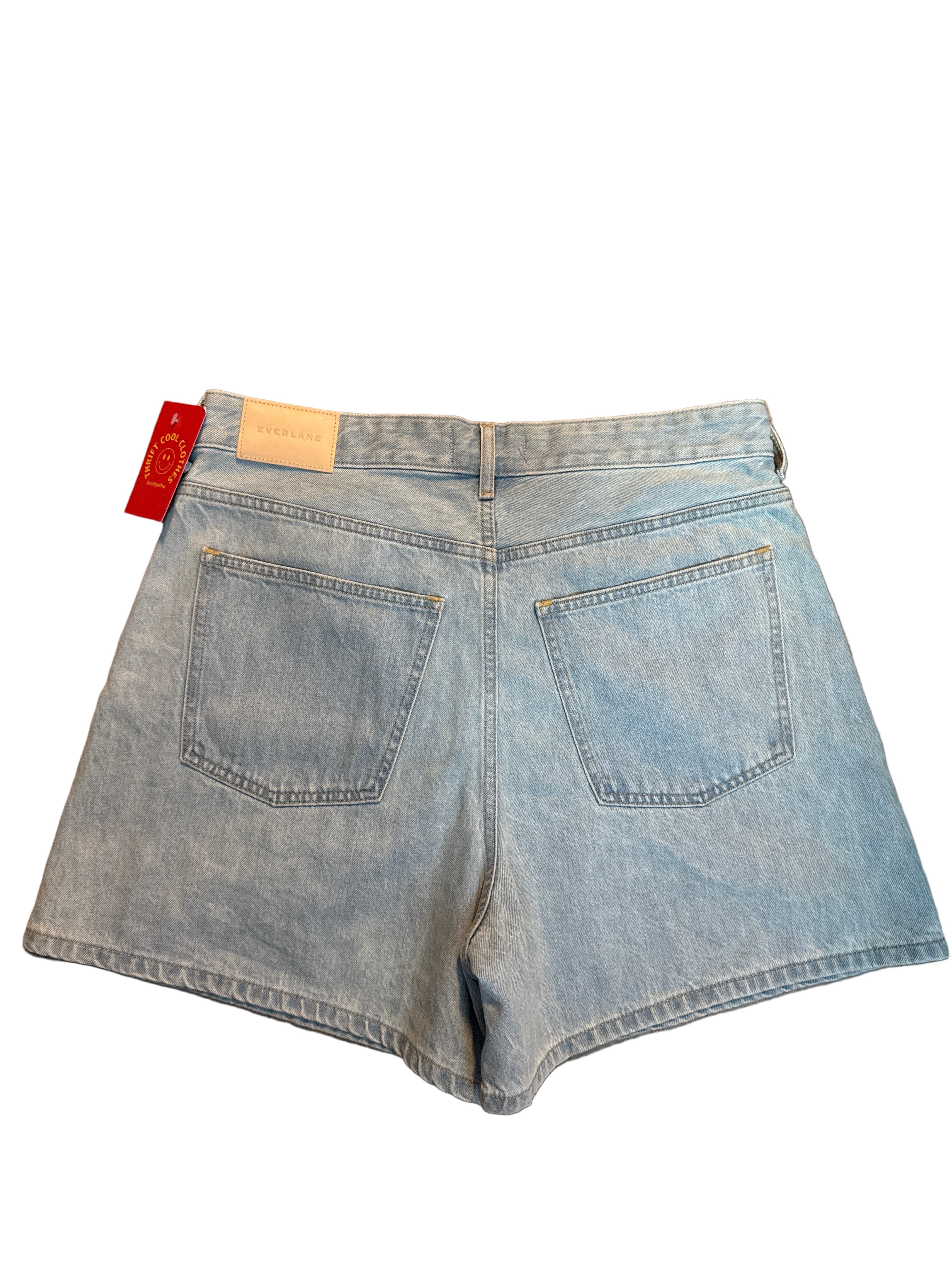 blue everlane jorts nwt, 31