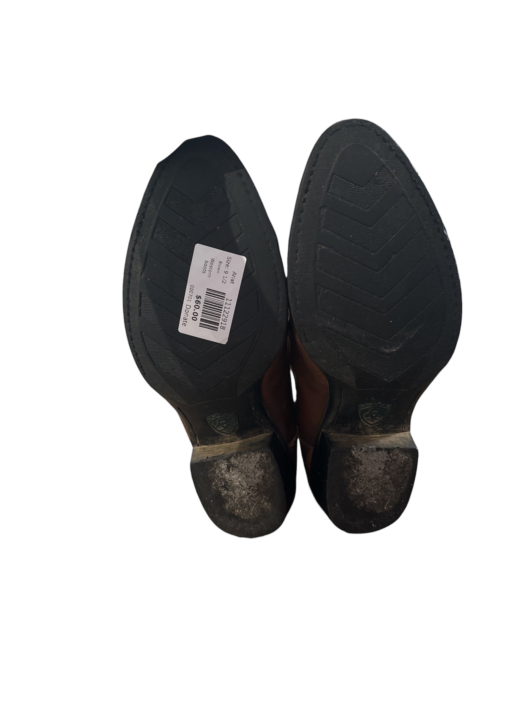 Brown Ariat Western boots, 9 1/2