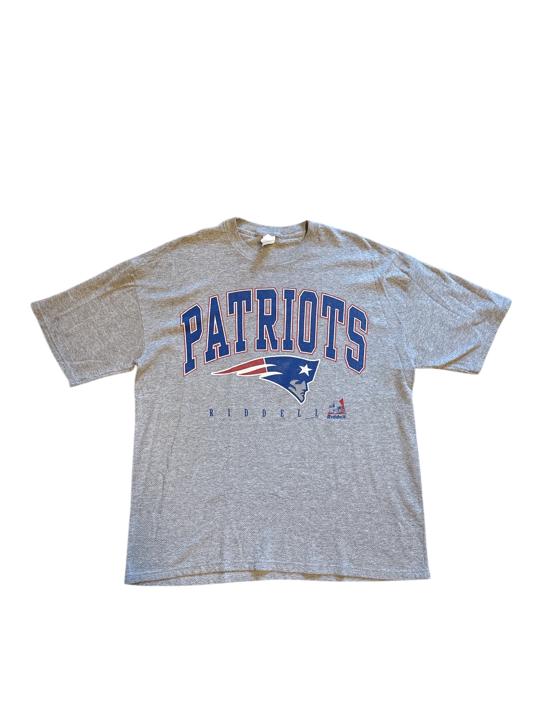 Gray Riddell patriots 1998 jersey tee, 1x