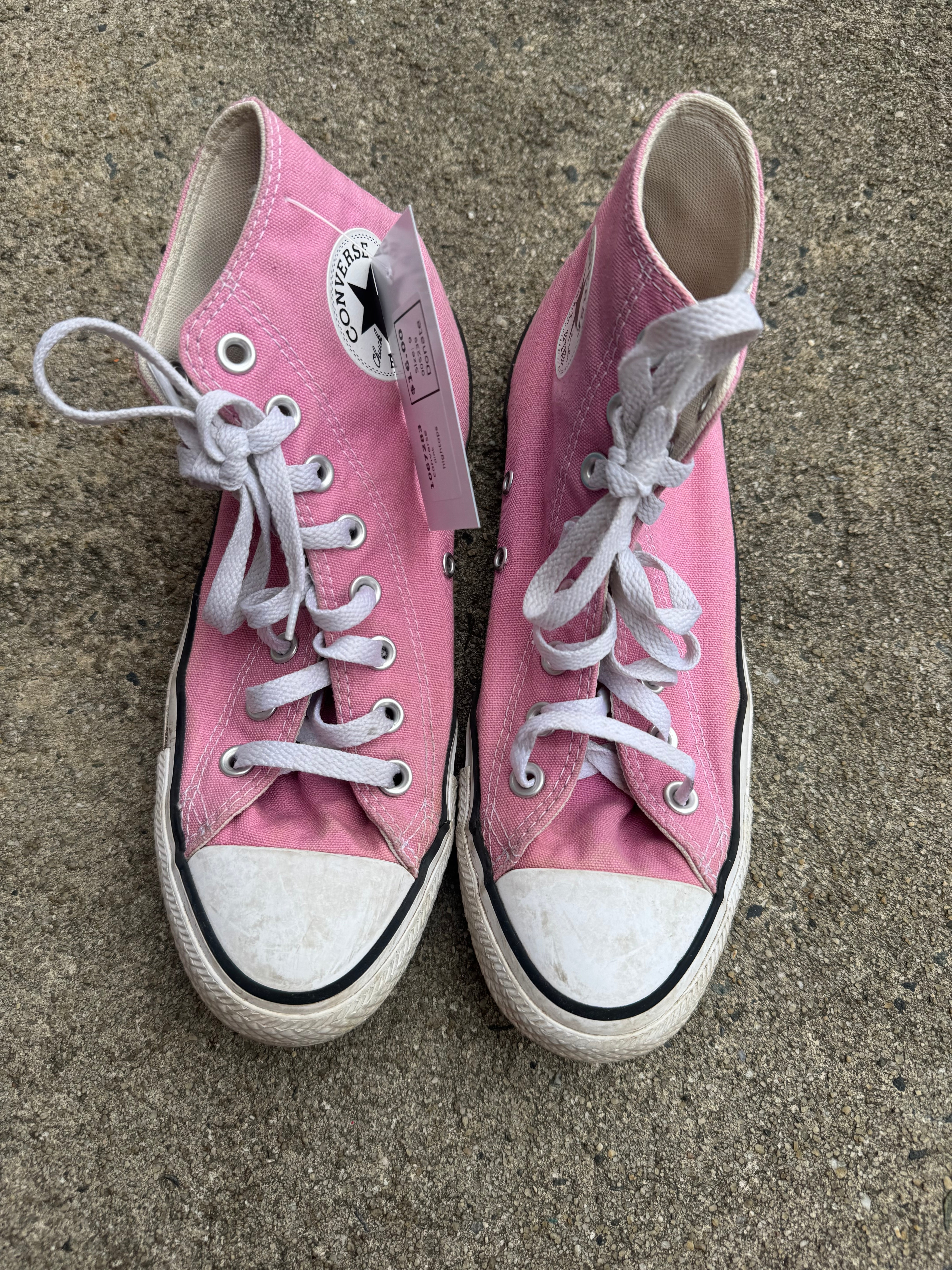 pink converse hightops, 9