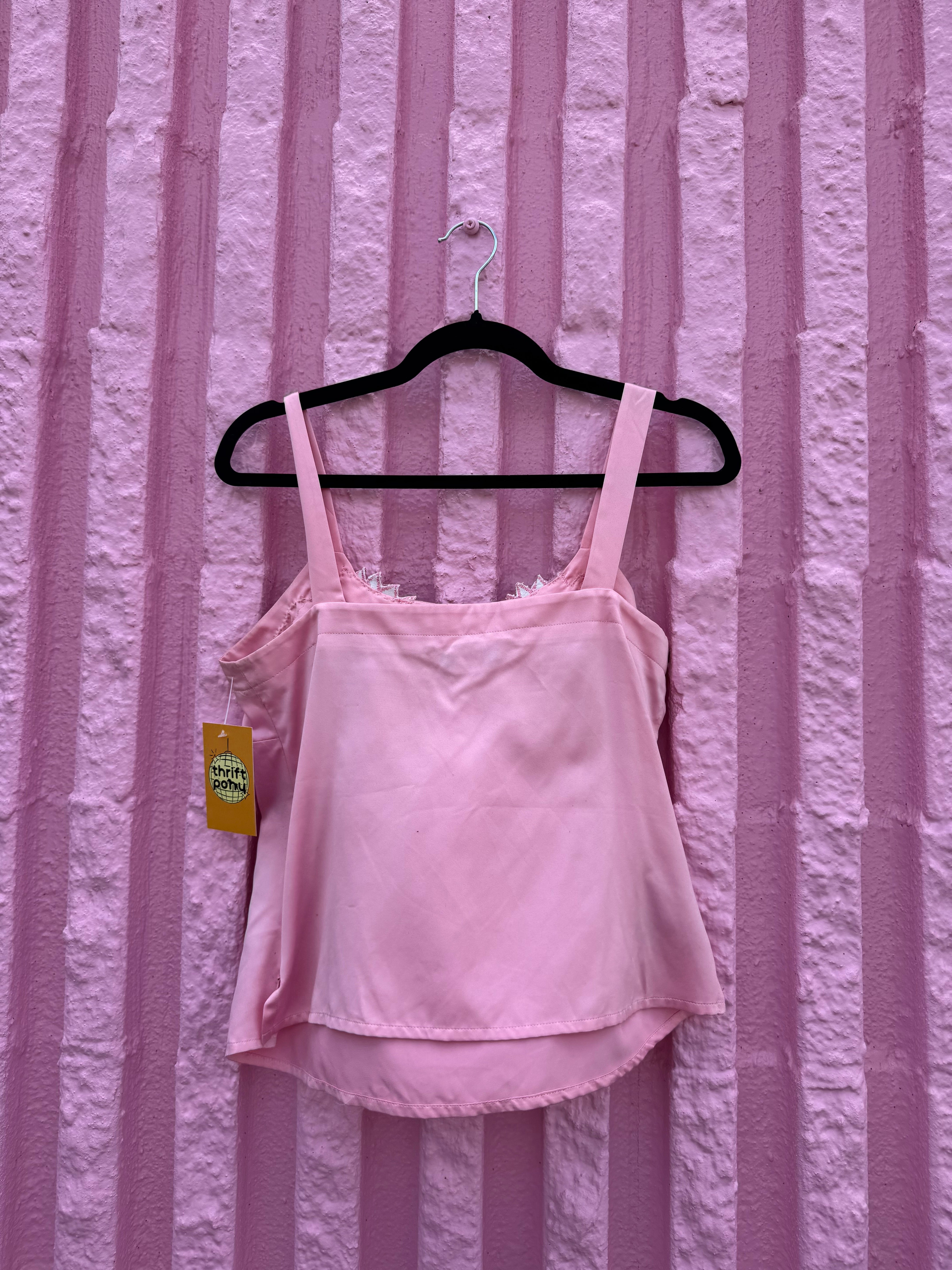 pink nycard collection silk floral cut tank, 8