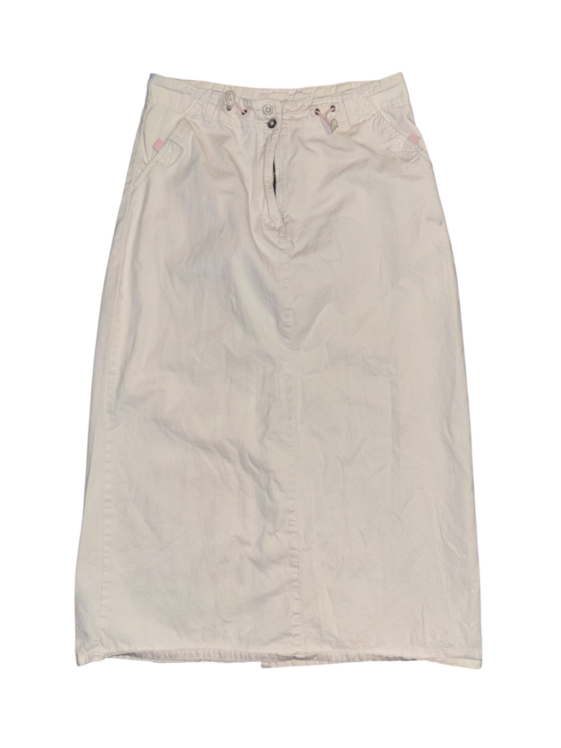 white carolina blues drawstring maxi skirt, 14