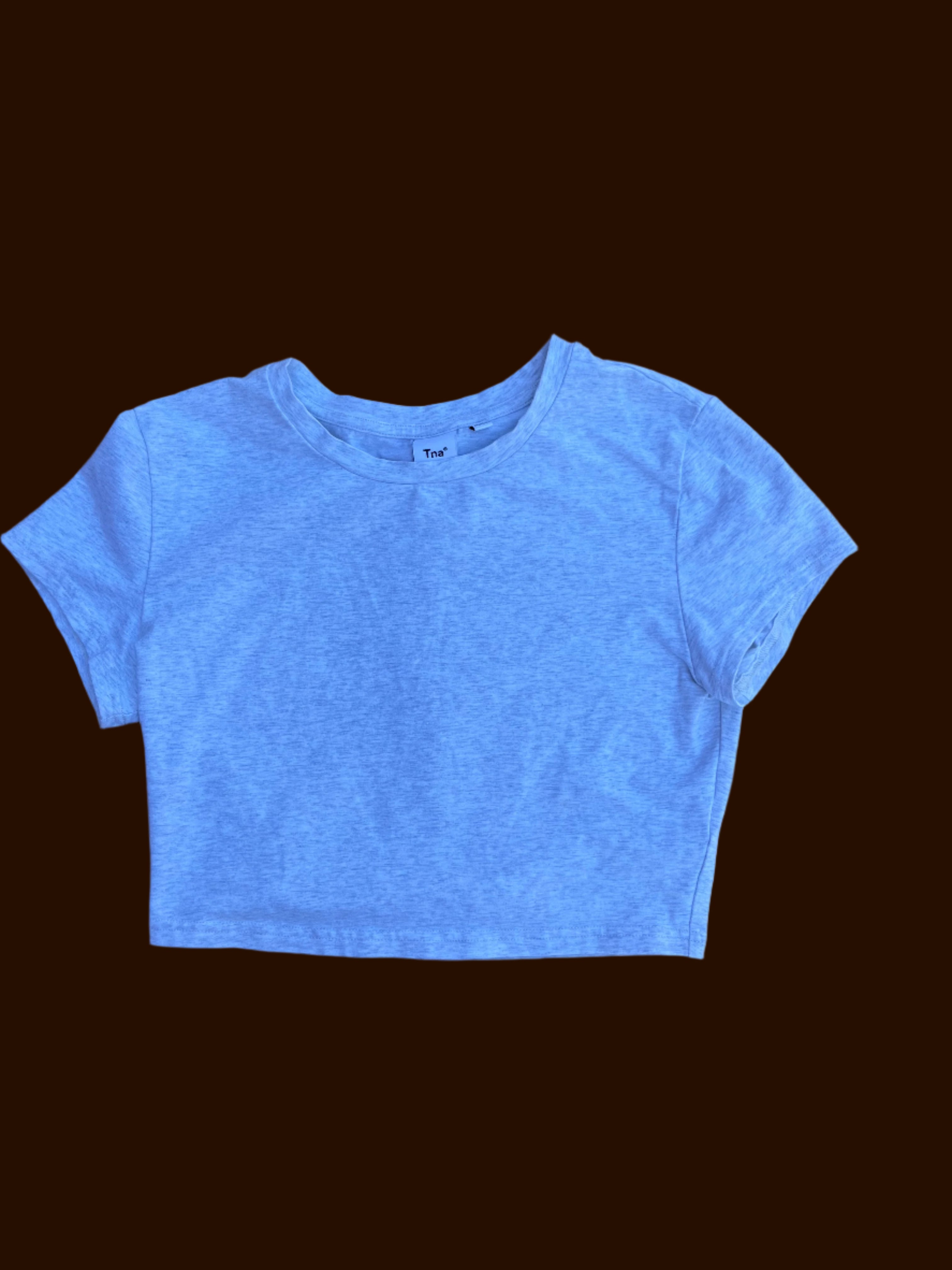 gray tna basic bby tee, m
