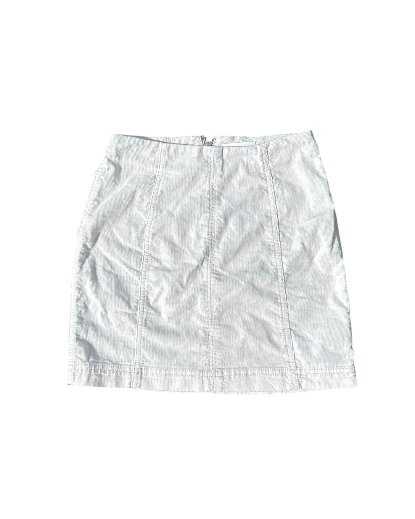 Cream Free people Cordouroy mini skirt, 0